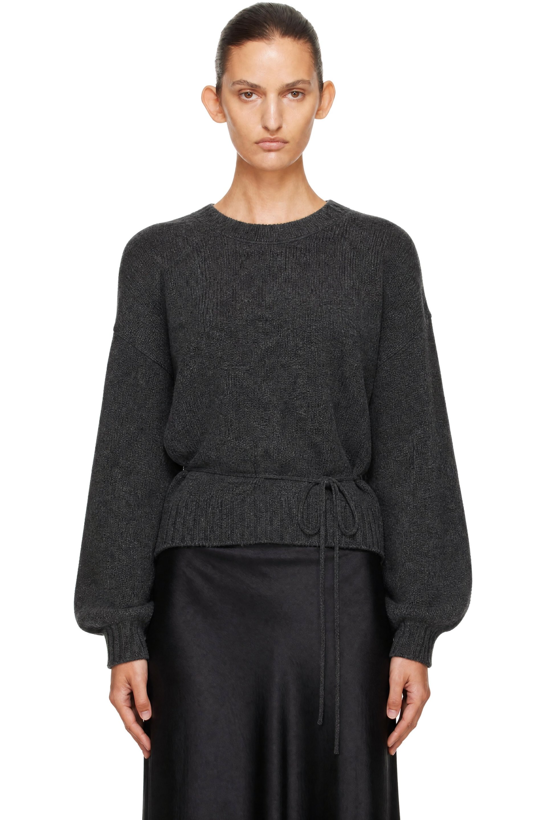 St. Agni - Gray Wool Crewneck Sweater