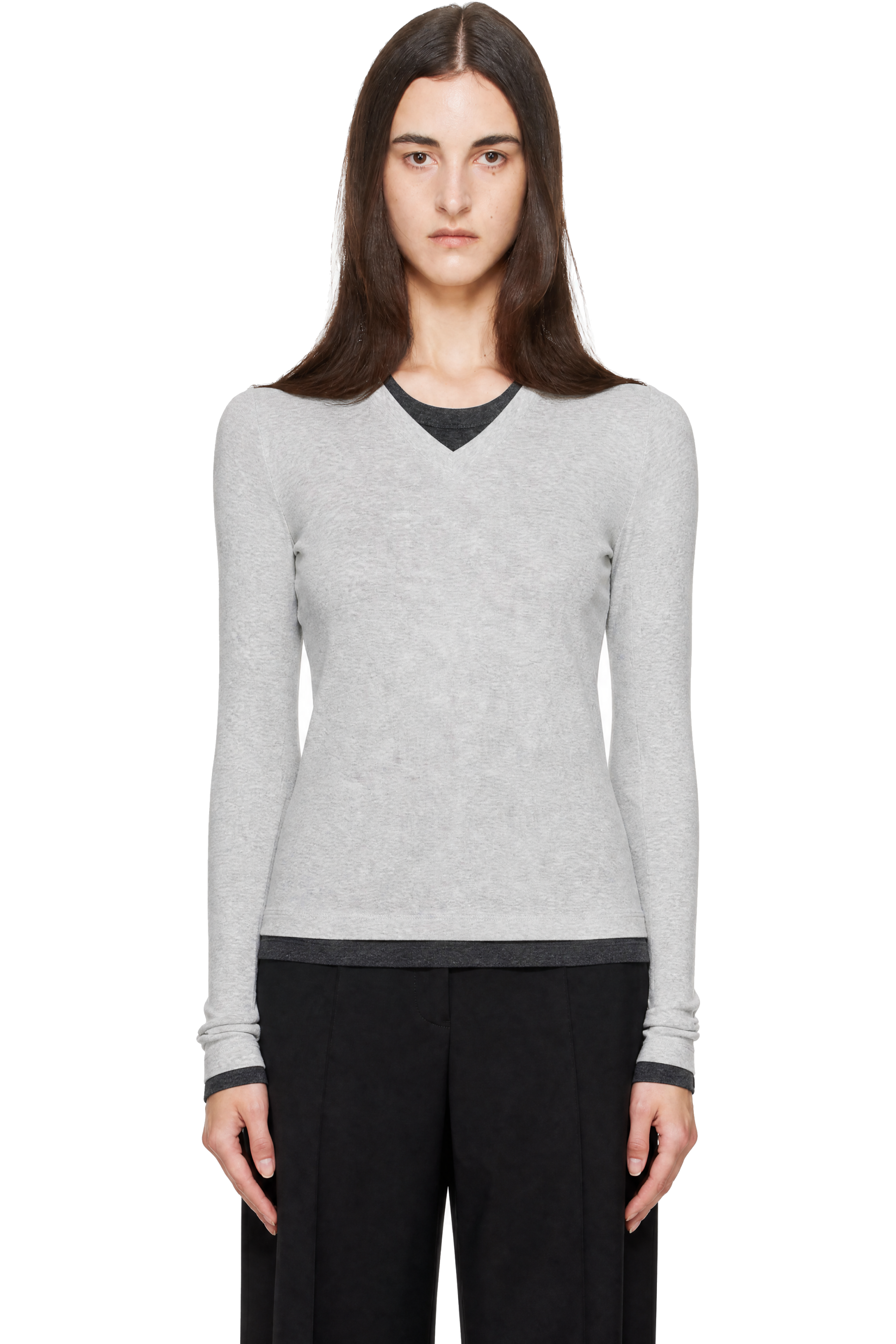 St. Agni - Gray Strapless Wrap Top