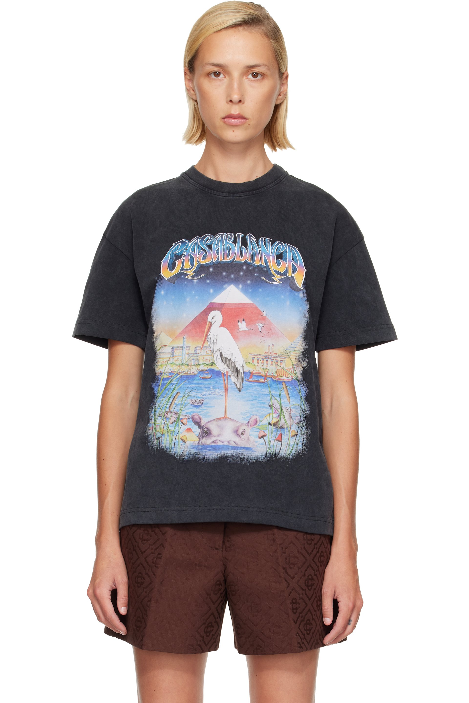 Casablanca - Black Oversized T-shirt