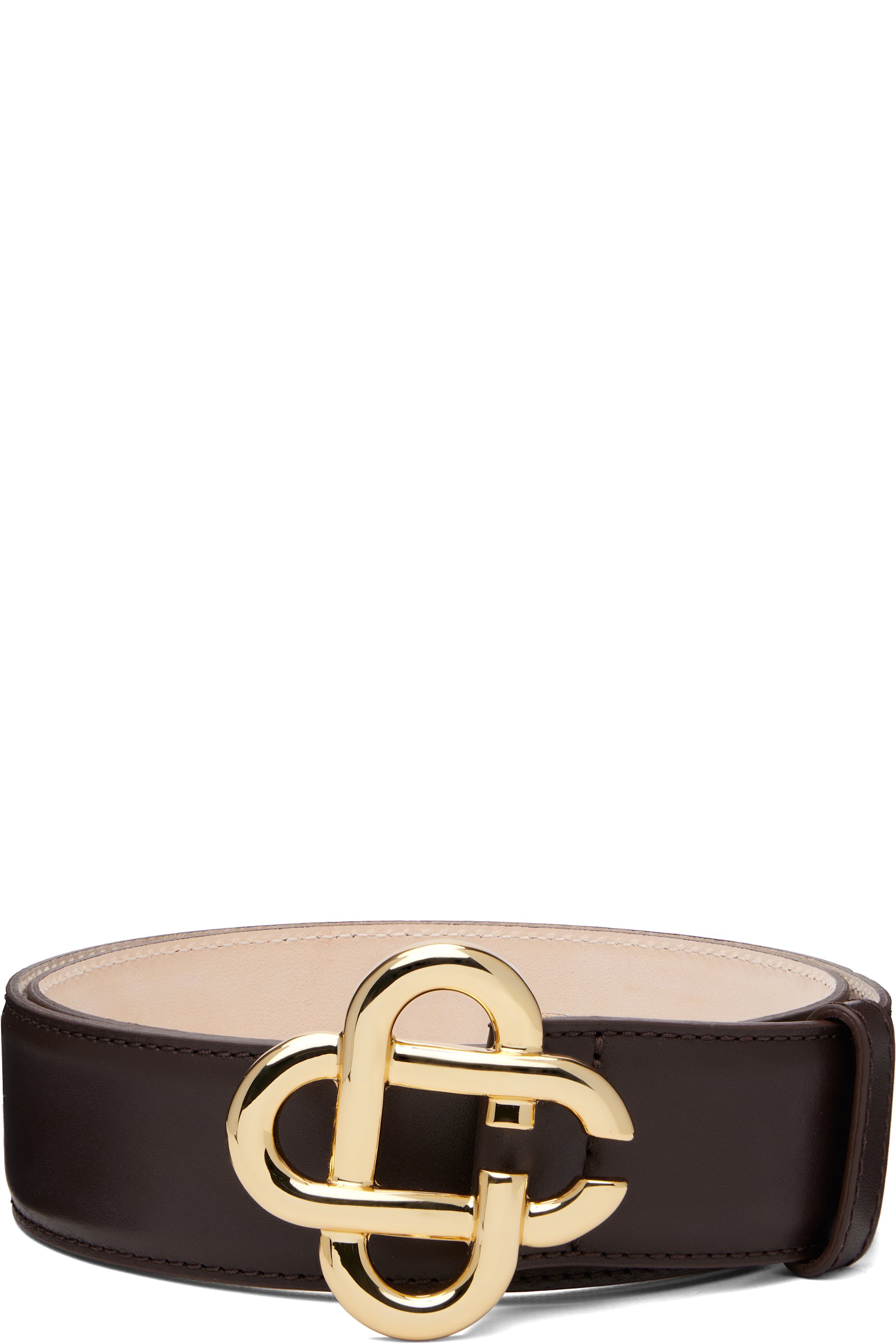 Casablanca - Brown Classic Leather CC Logo Belt
