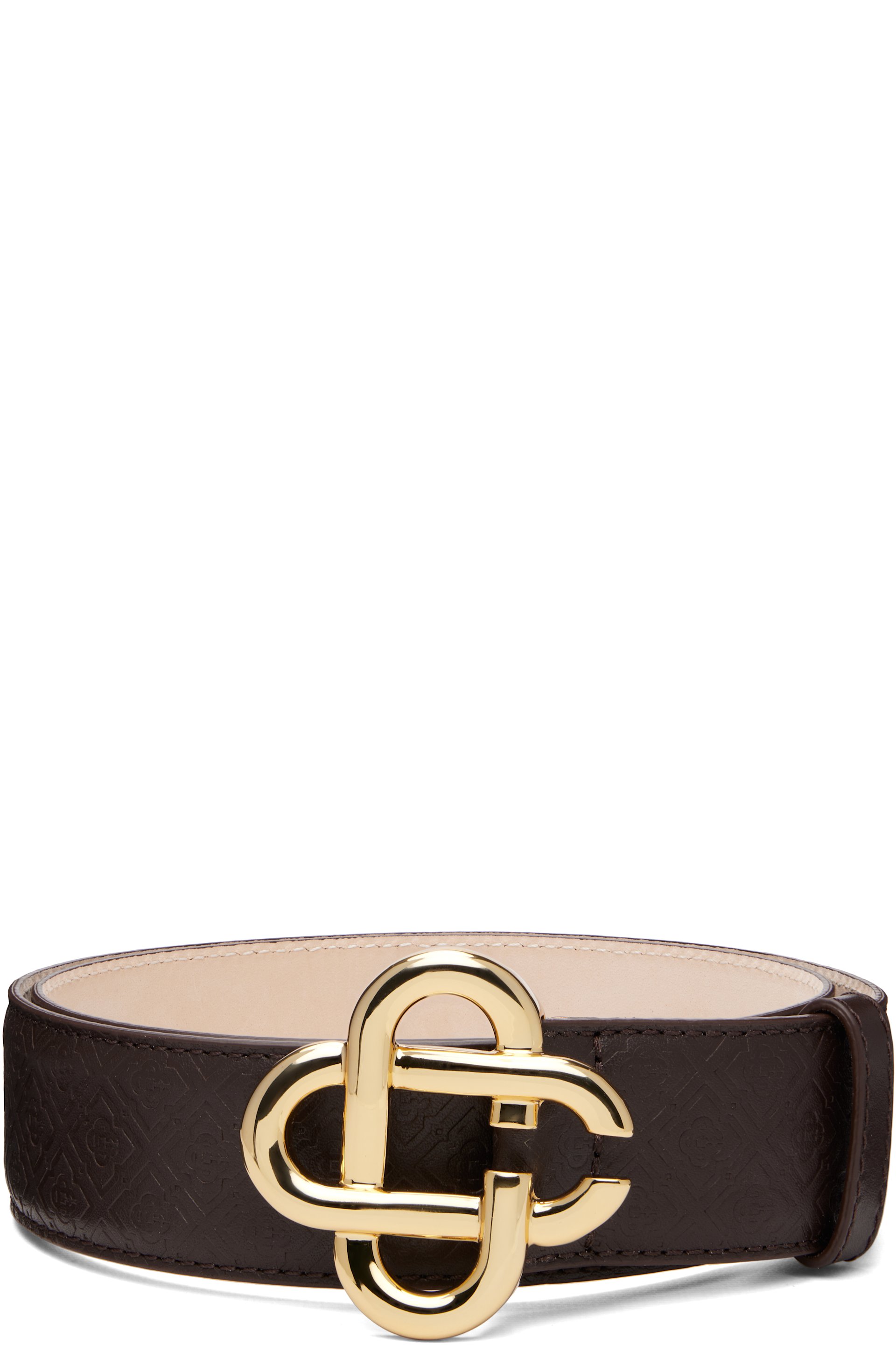 Casablanca - Brown Monogram CC Belt