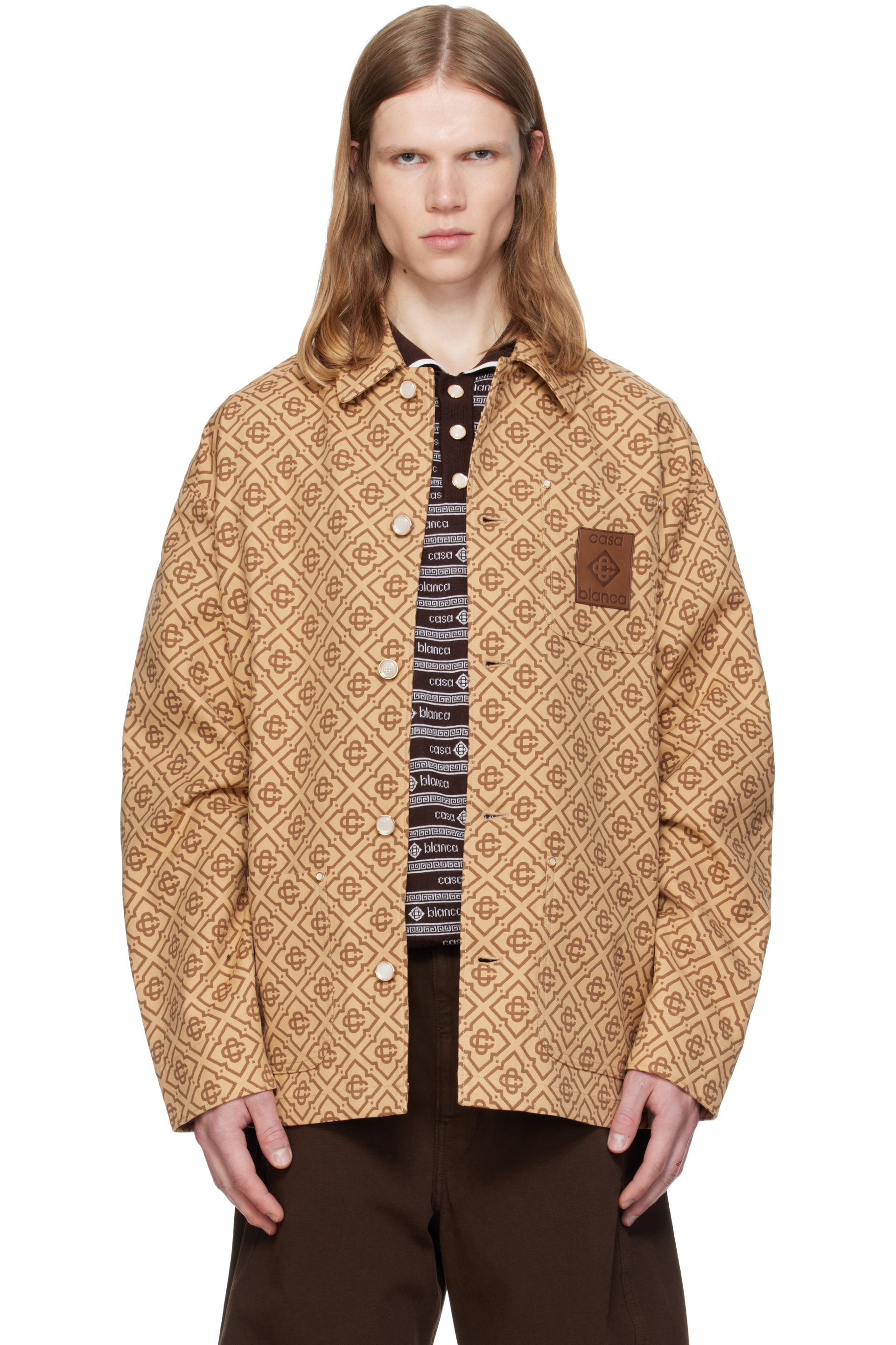 Casablanca - Beige Monogram Workwear Jacket