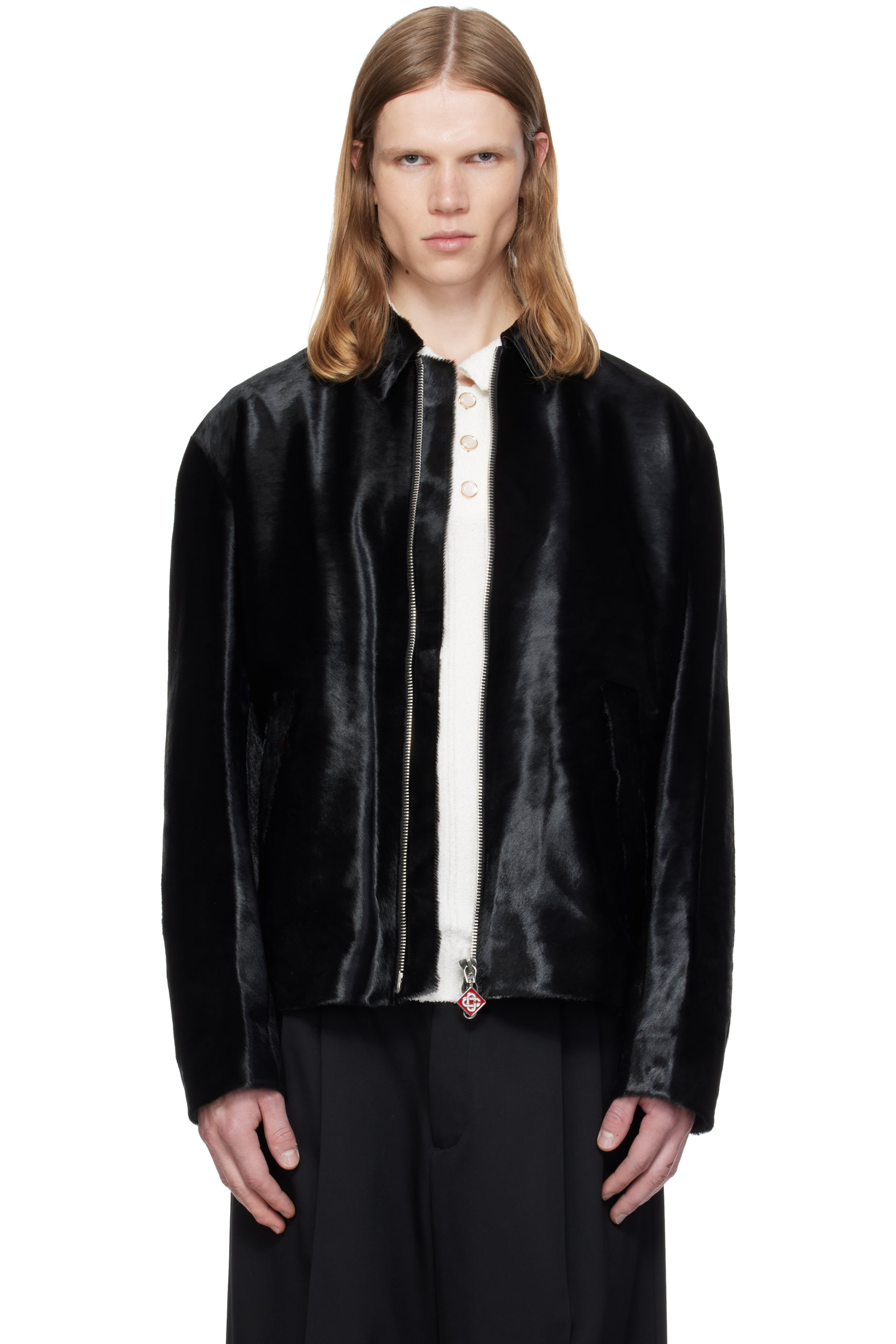 Casablanca - Black Pony Hair Leather Jacket