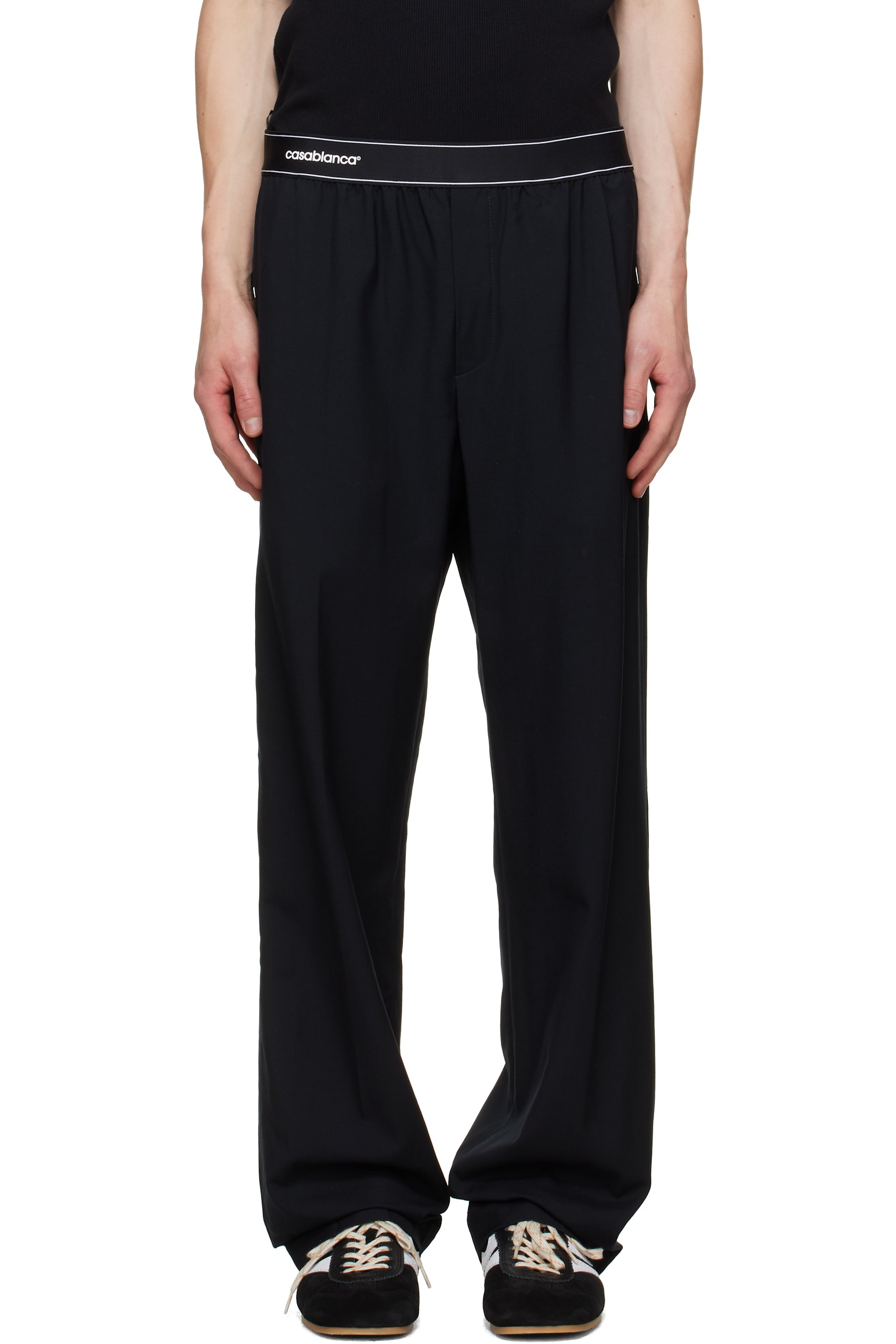 Casablanca - Black Wool Sports Trousers