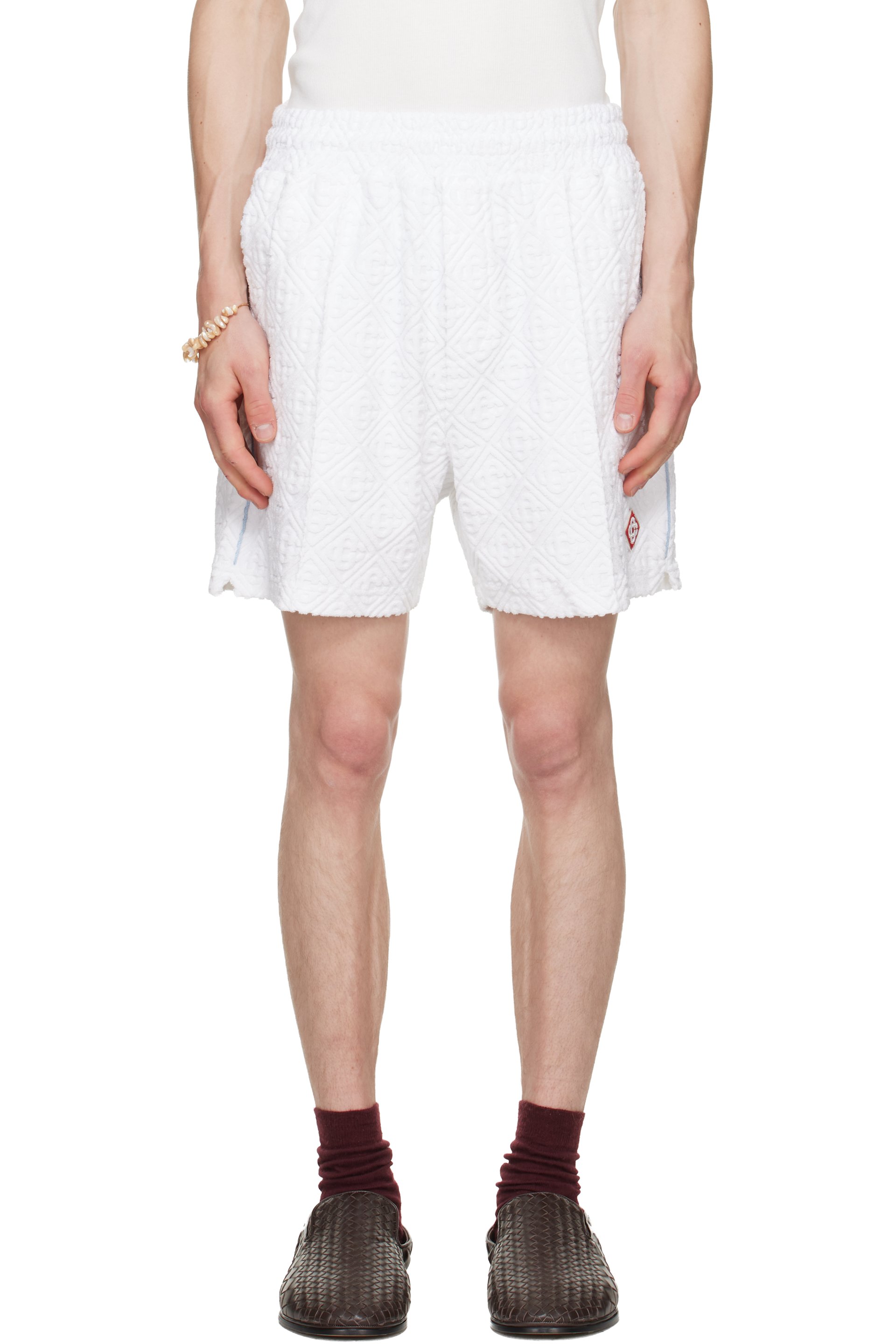 Casablanca - White Towelling Shorts