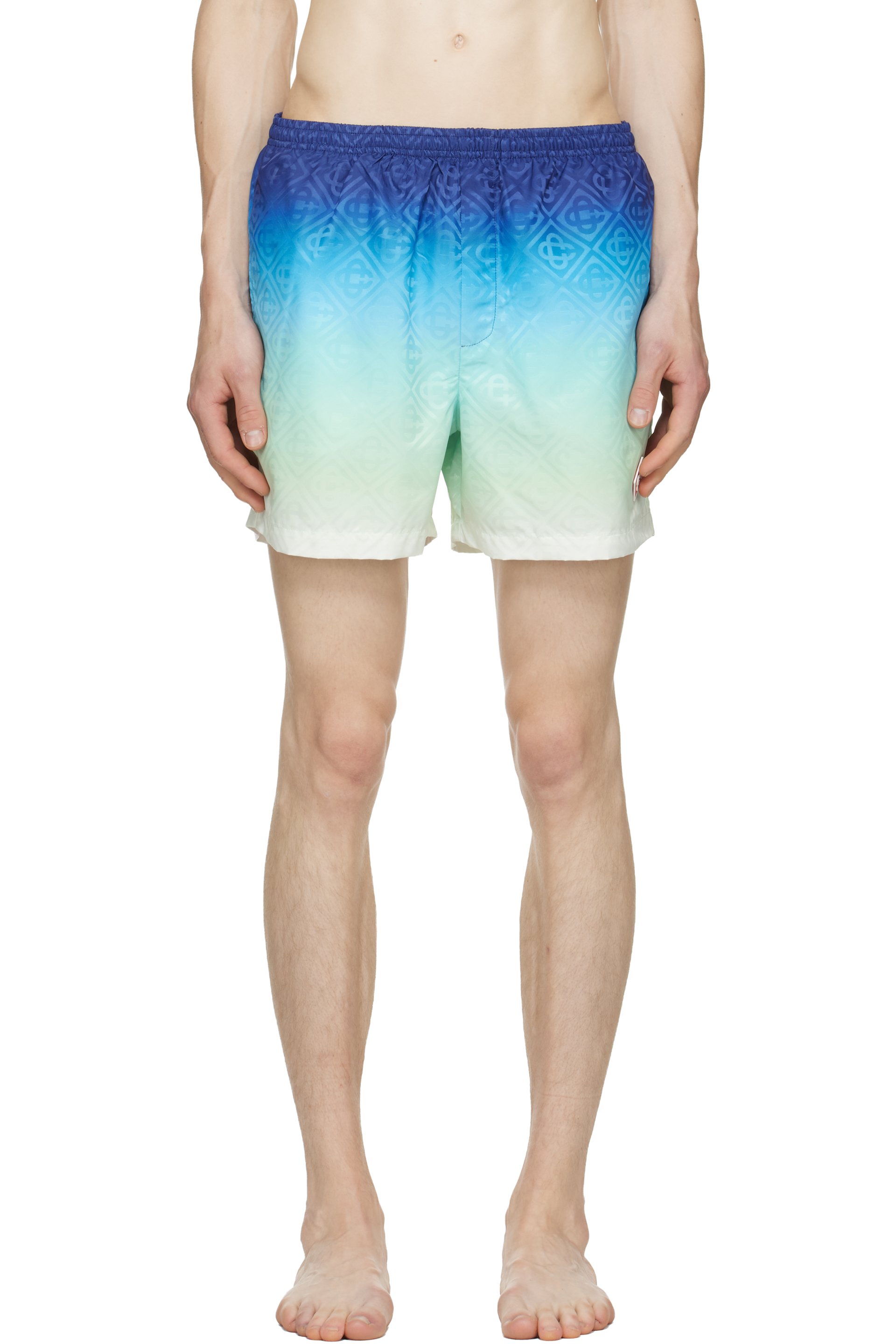 Casablanca - Blue Gradient Jacquard Swim Shorts