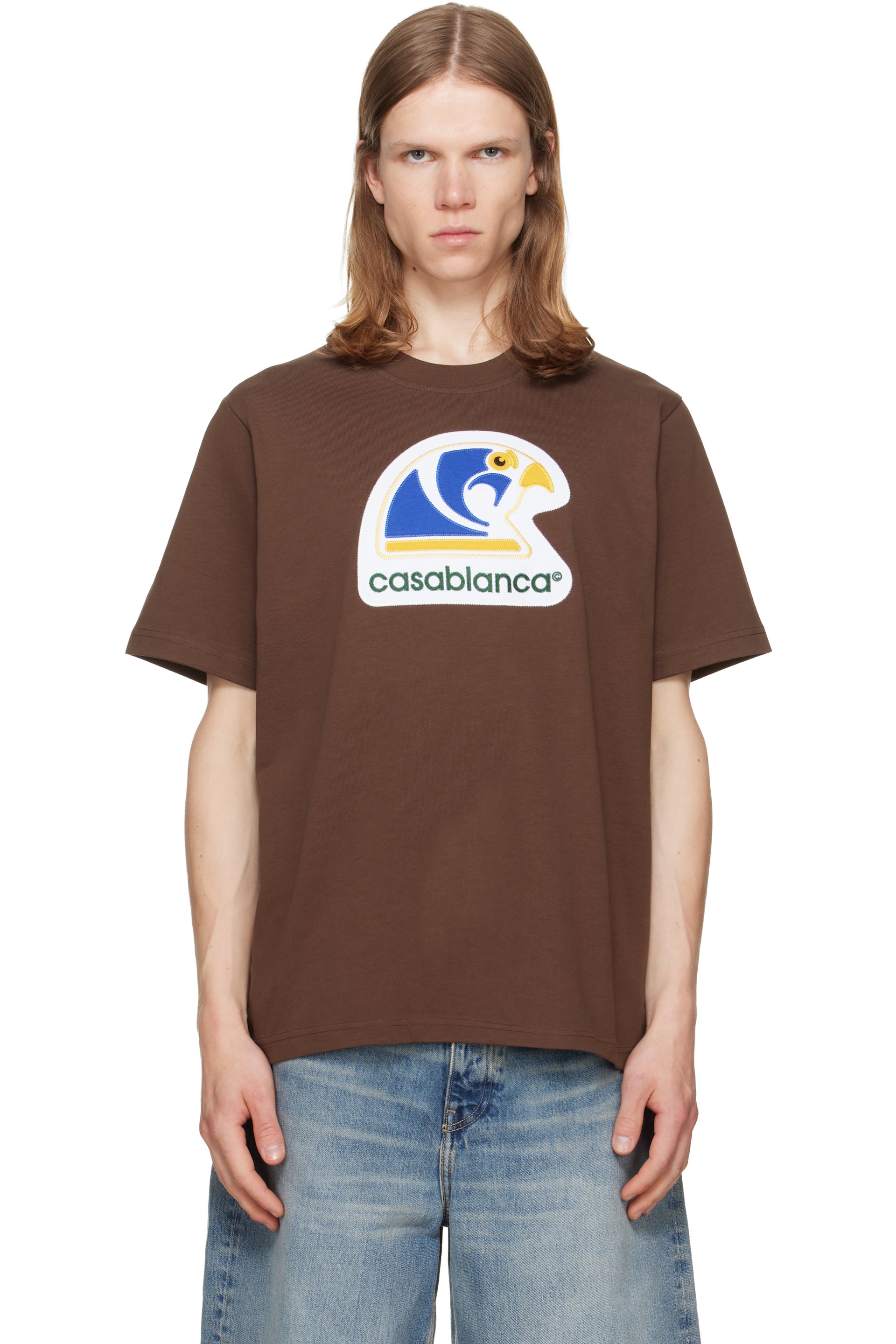 Casablanca - Brown Applique Classic T-shirt