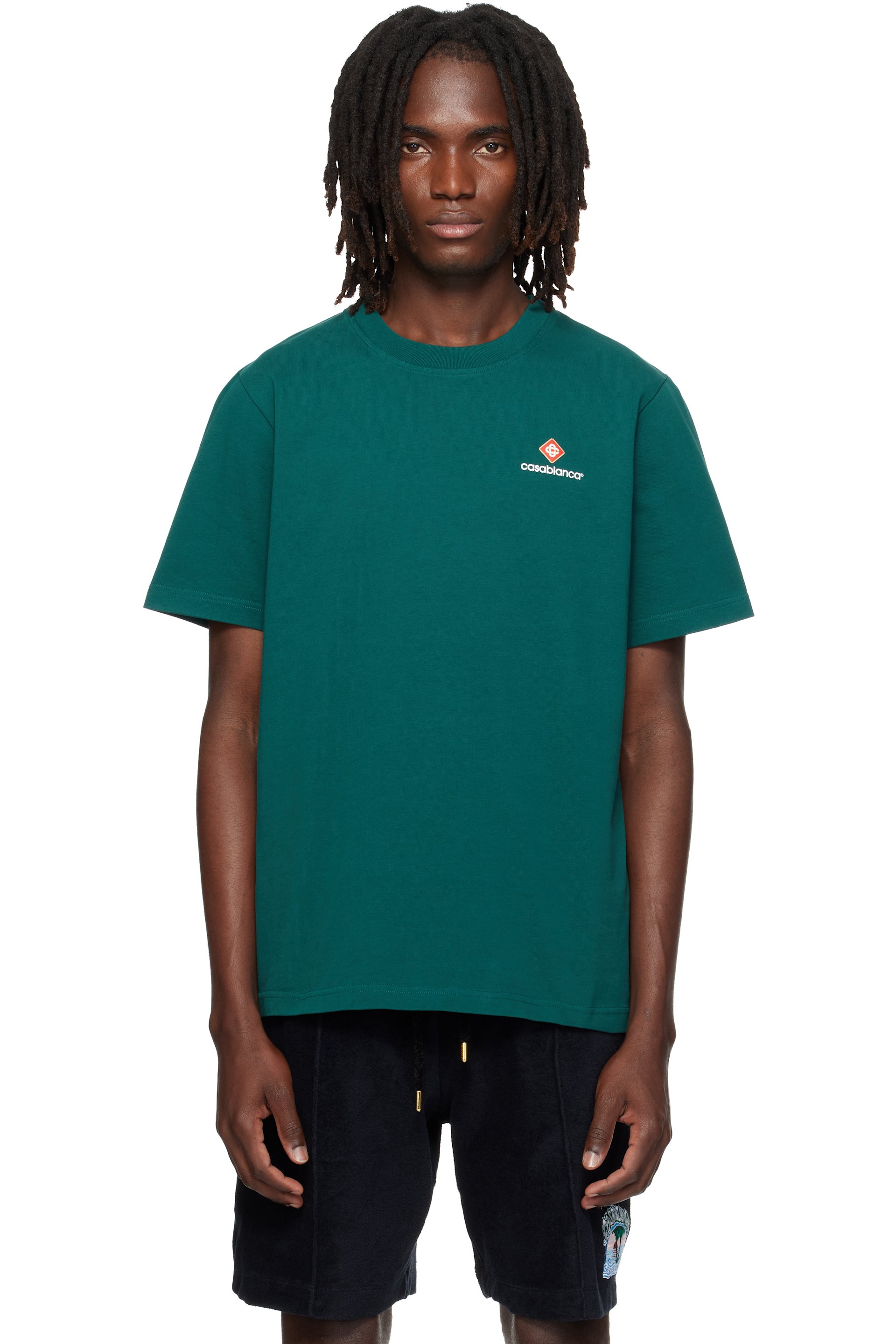 Casablanca - Green Sport Type Short Sleeve T‑shirt
