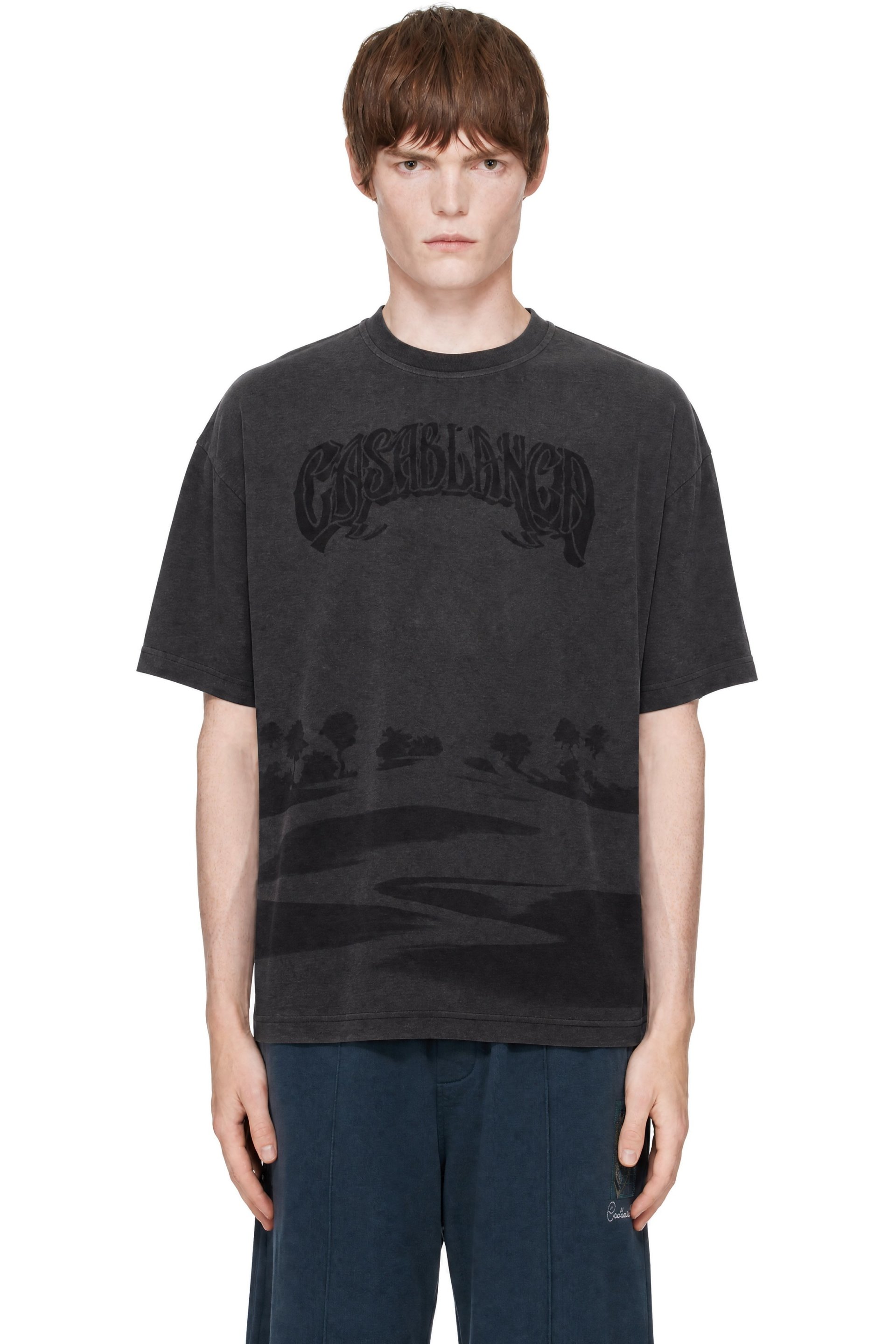 Casablanca - Black Sands Washed Oversized Short Sleeve T-shirt