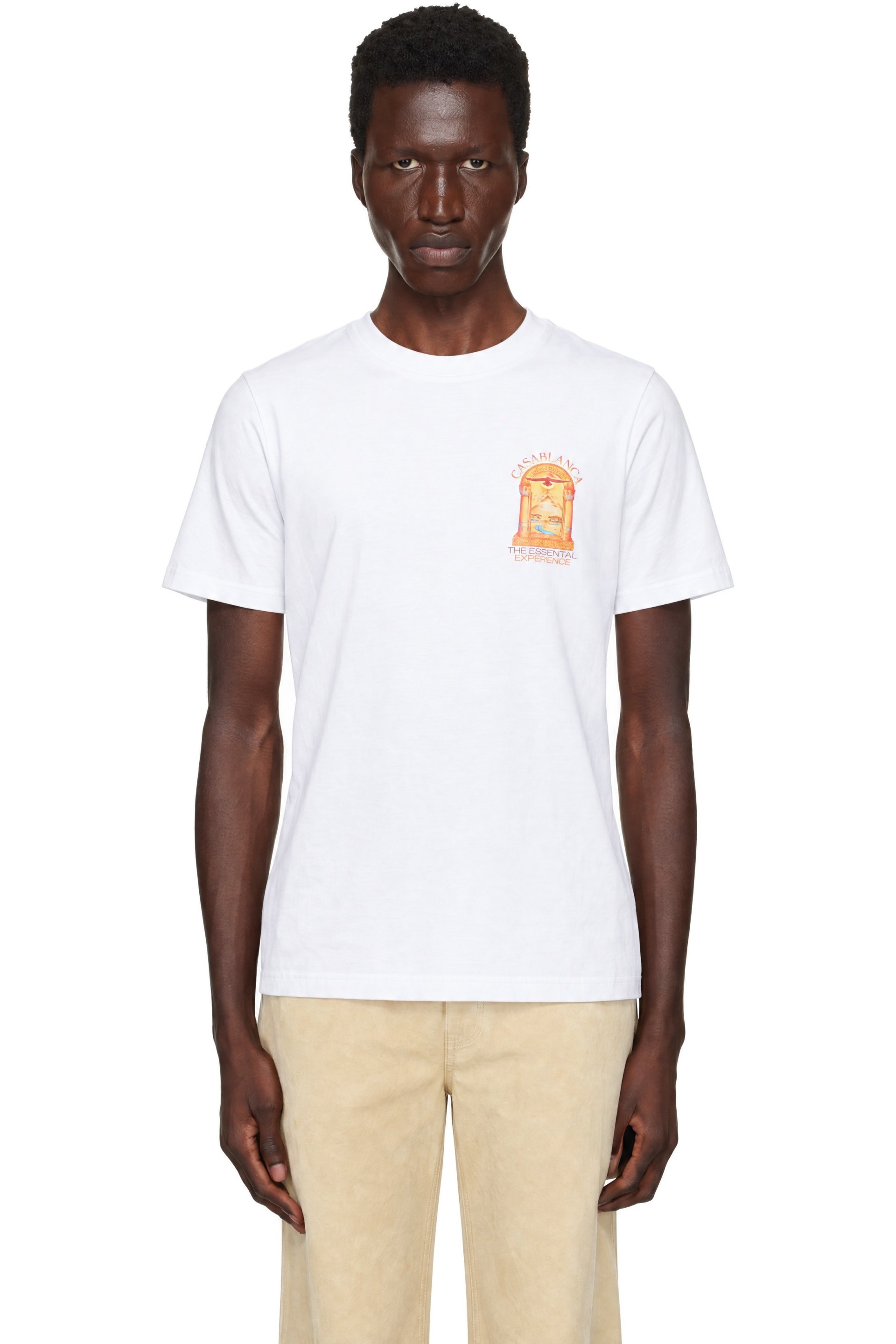 Casablanca - White Hermons Mirage L'Arche Short Sleeve T-shirt
