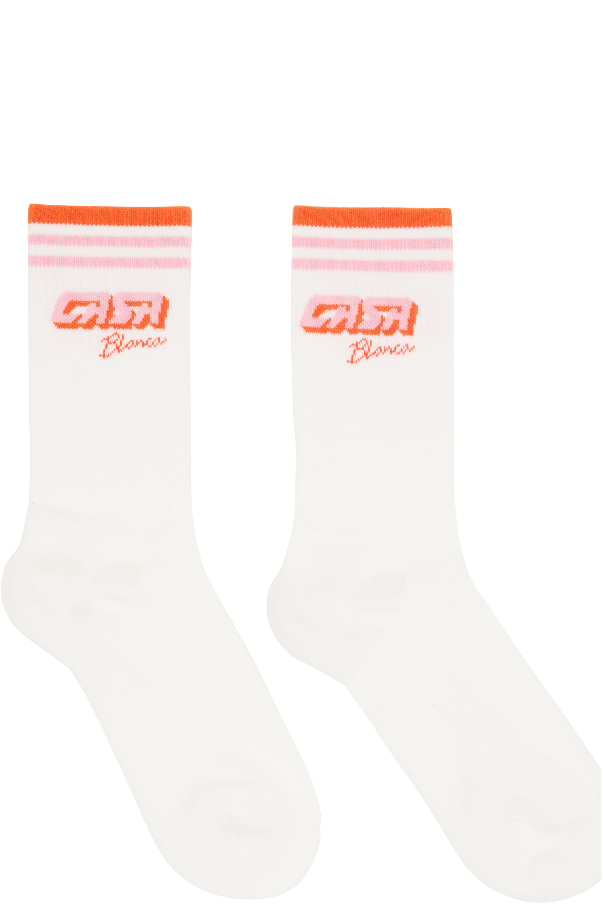 Casablanca - Chaussettes blanches à logo