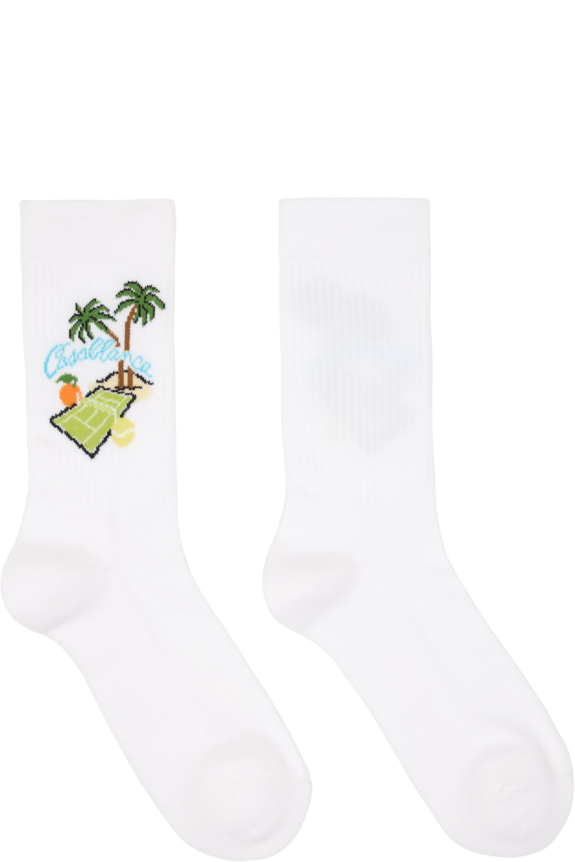 Casablanca - White Astral Plane Socks
