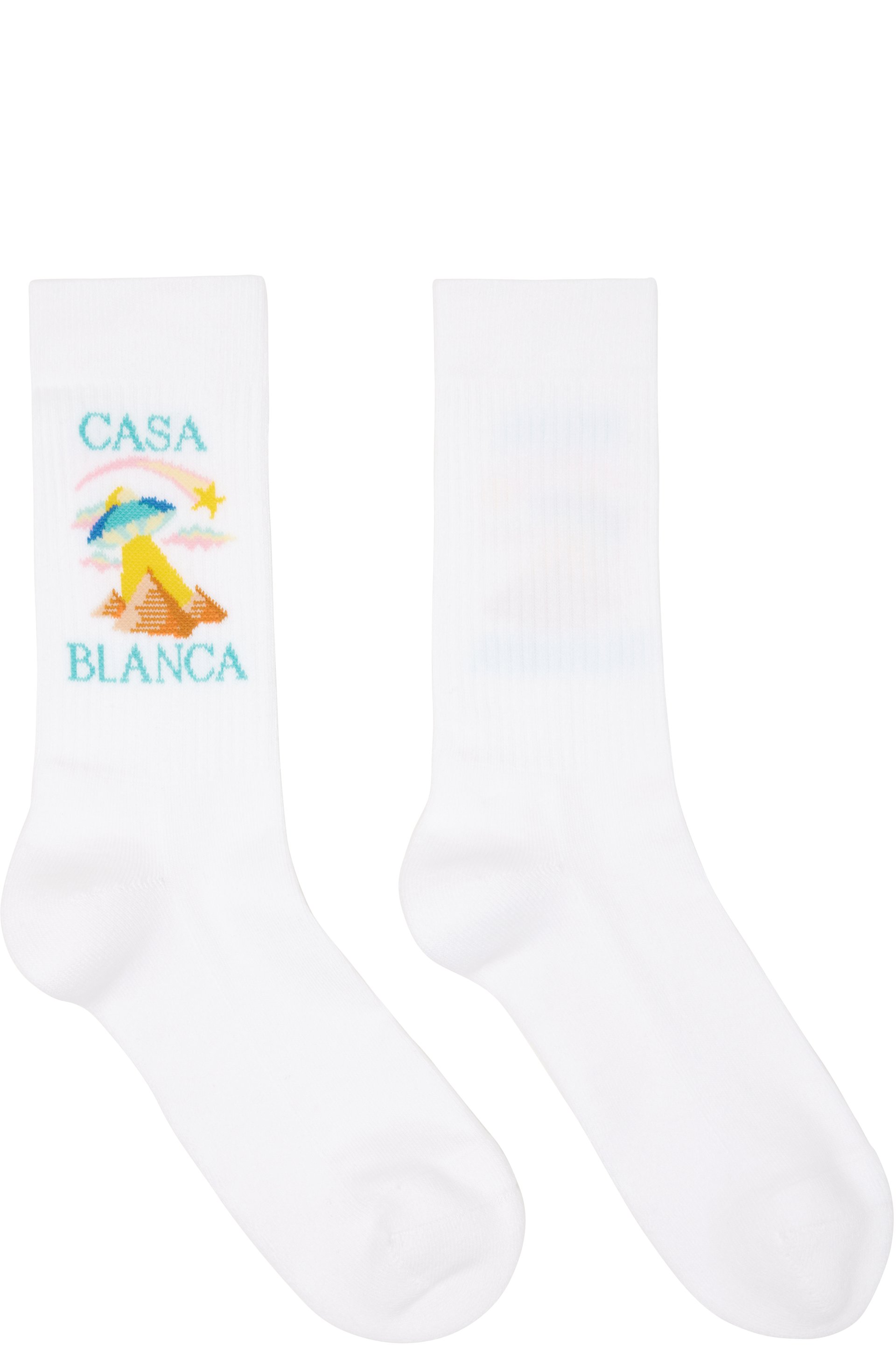 Casablanca - White Phantasmagoria Socks