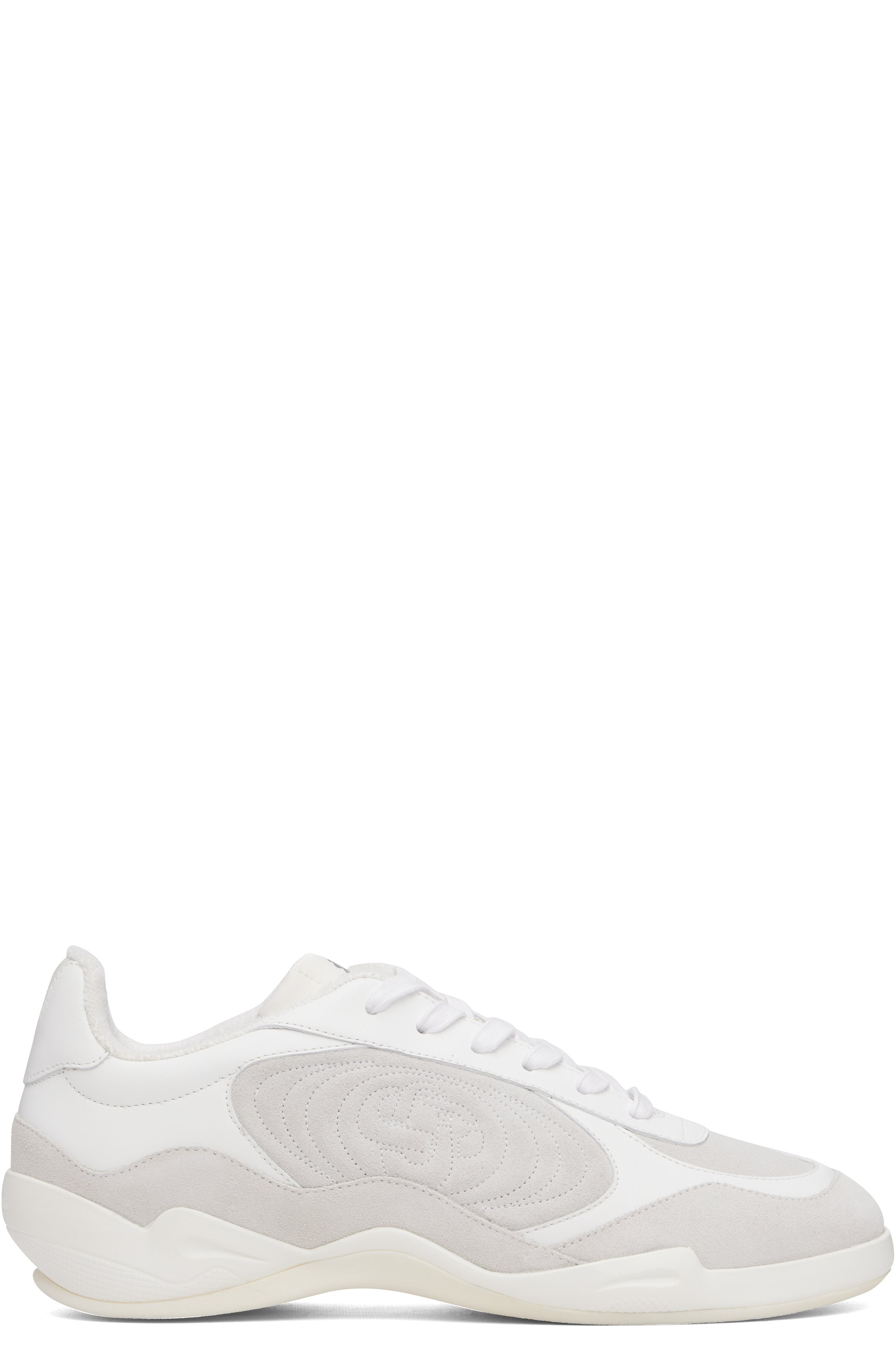Casablanca - White & Gray Squash Indoor Sneakers
