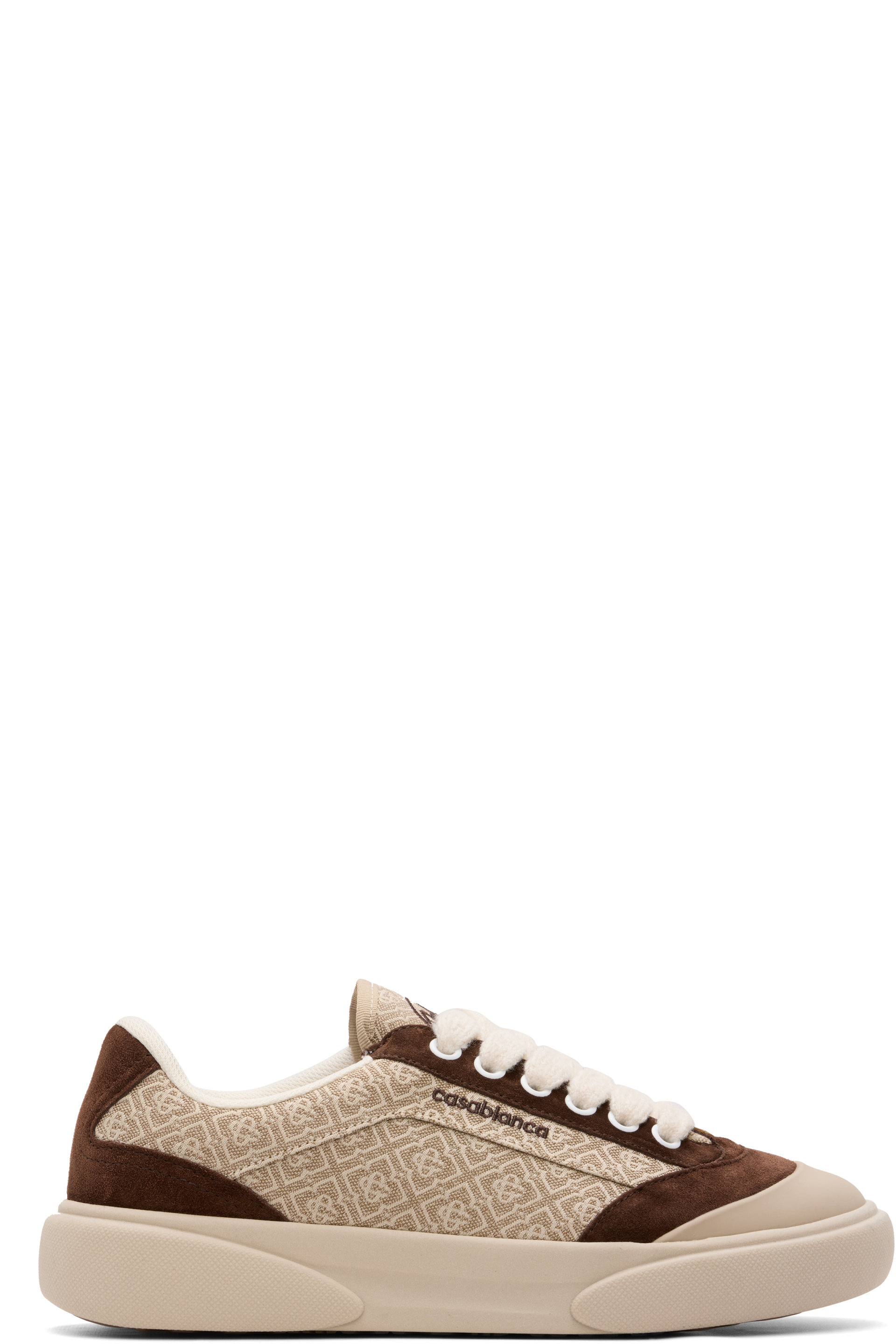 Casablanca - Beige Monogram Del Mar Sneakers
