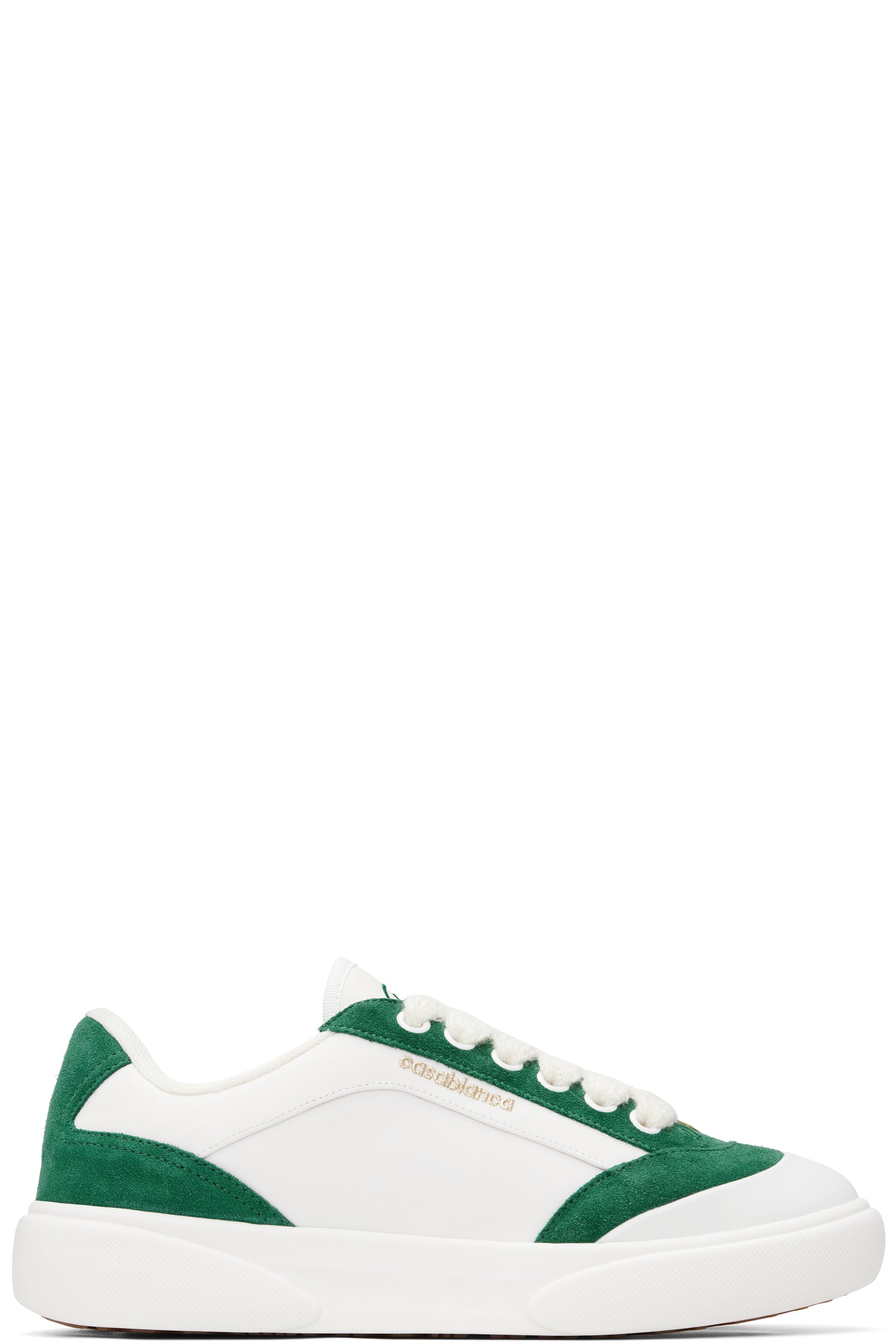 Casablanca - White & Green Del Mar Sneakers