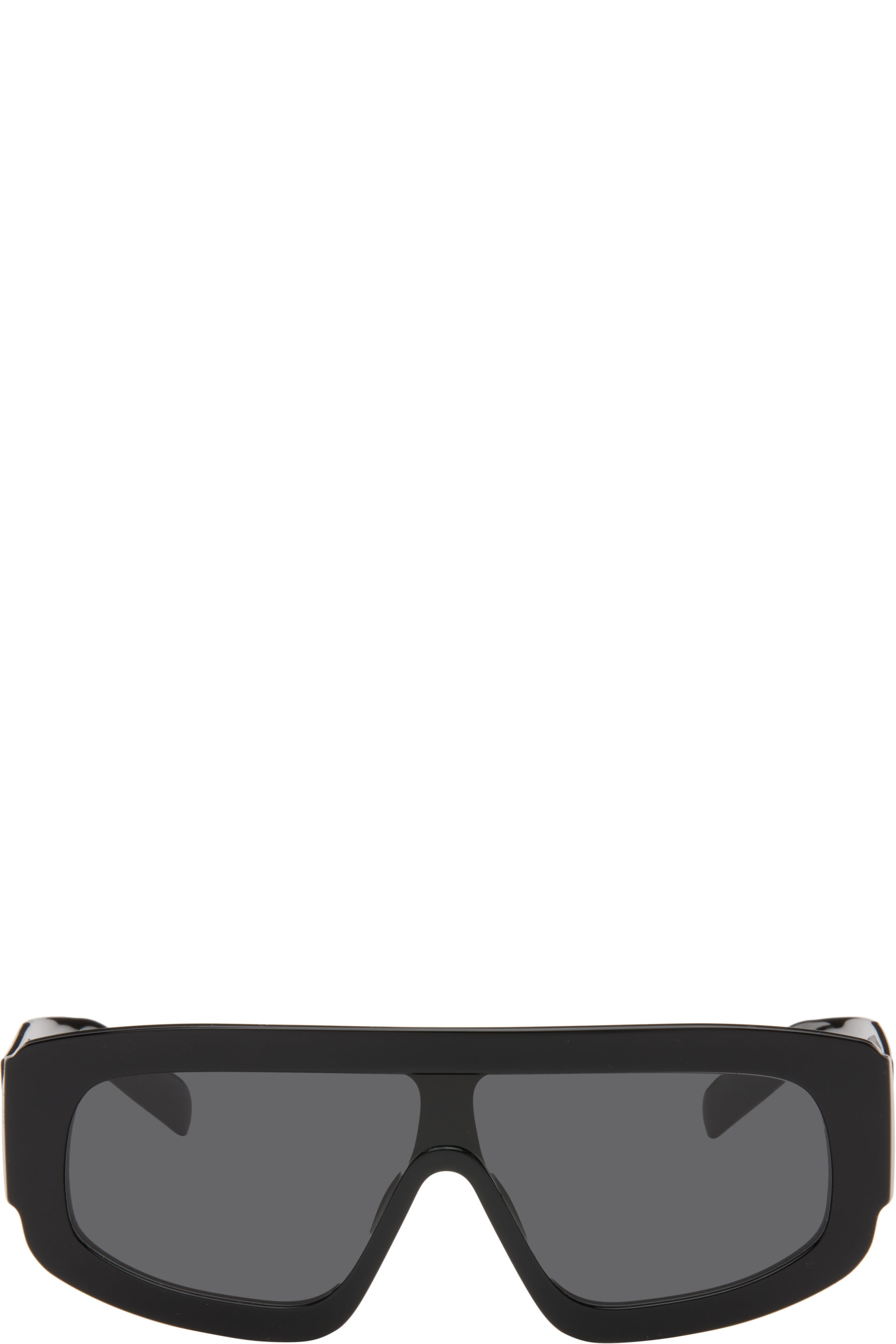 Prada Eyewear - Black Shield Sunglasses
