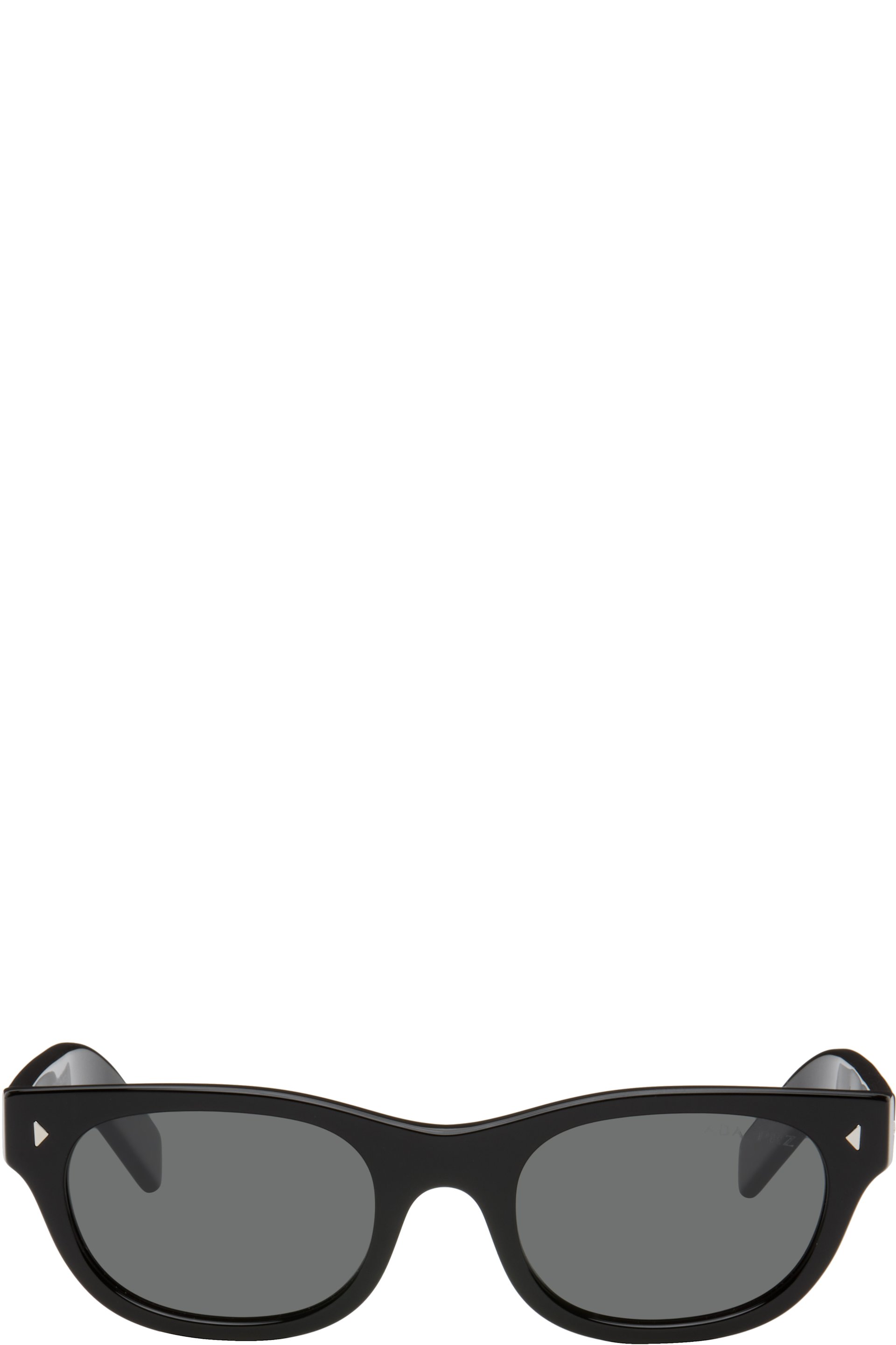 Prada Eyewear - Black Oval Sunglasses