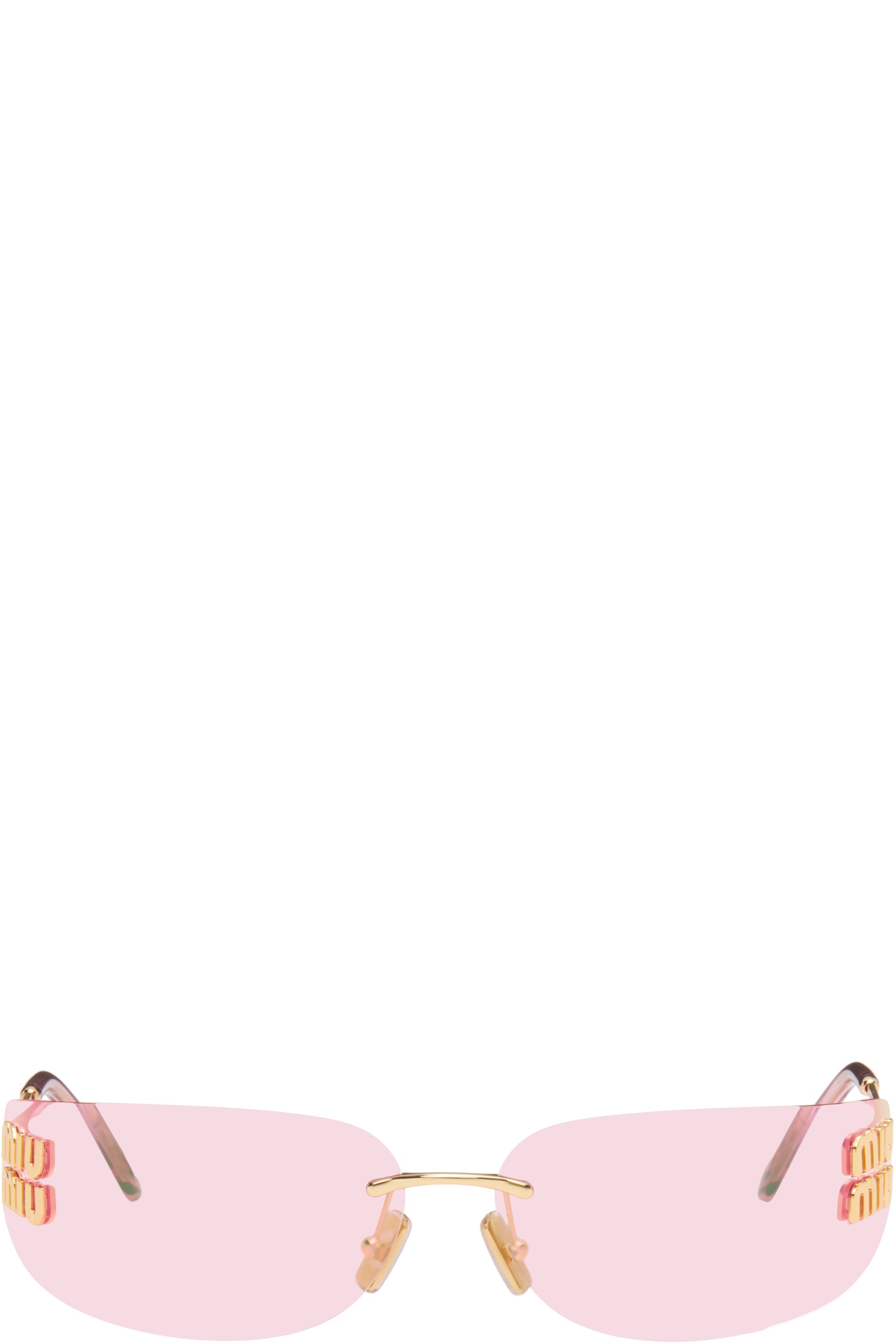 Miu Miu Eyewear - Lunettes de soleil Aube dorées