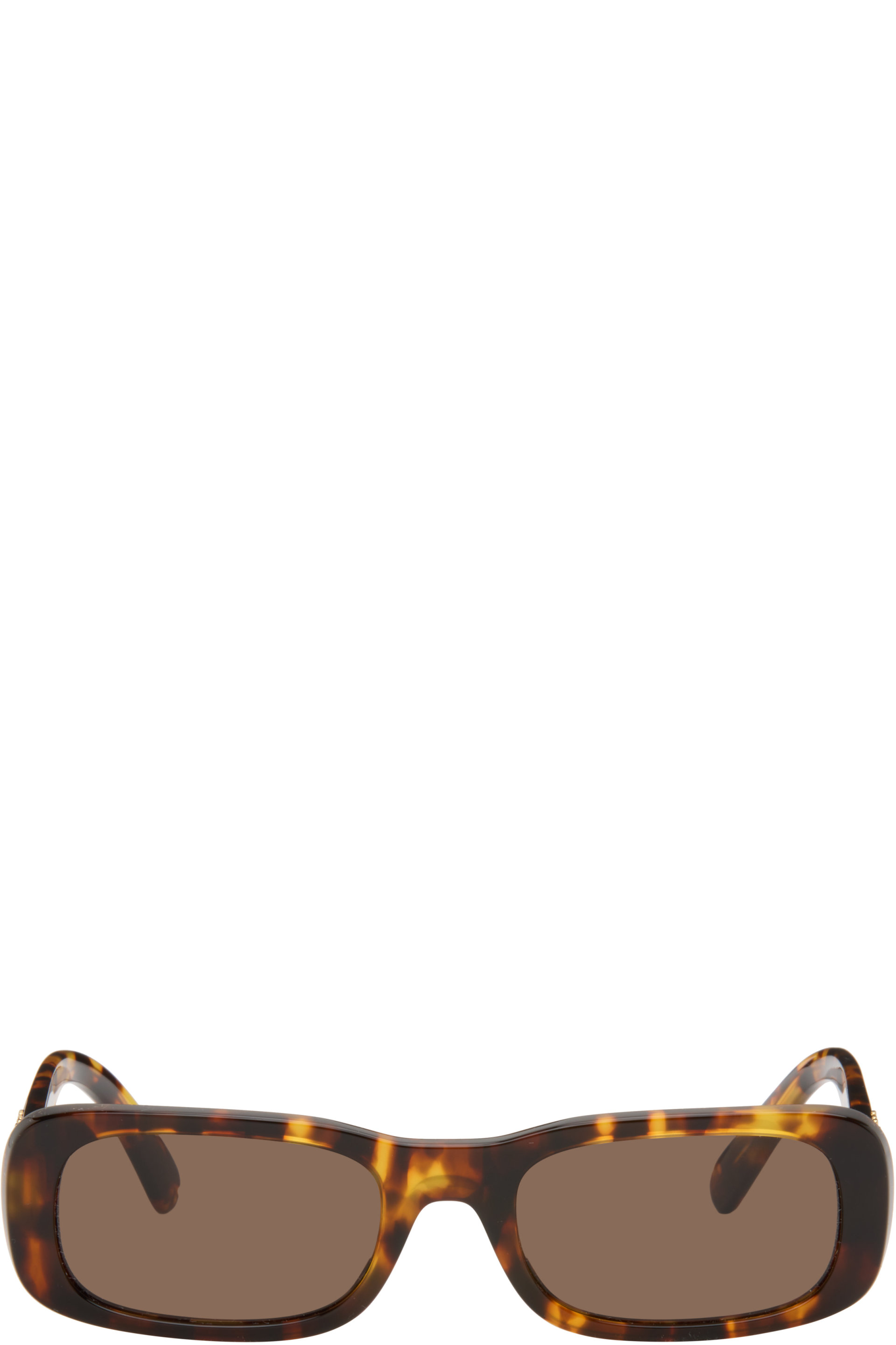 Miu Miu Eyewear - Brown Rectangular Sunglasses