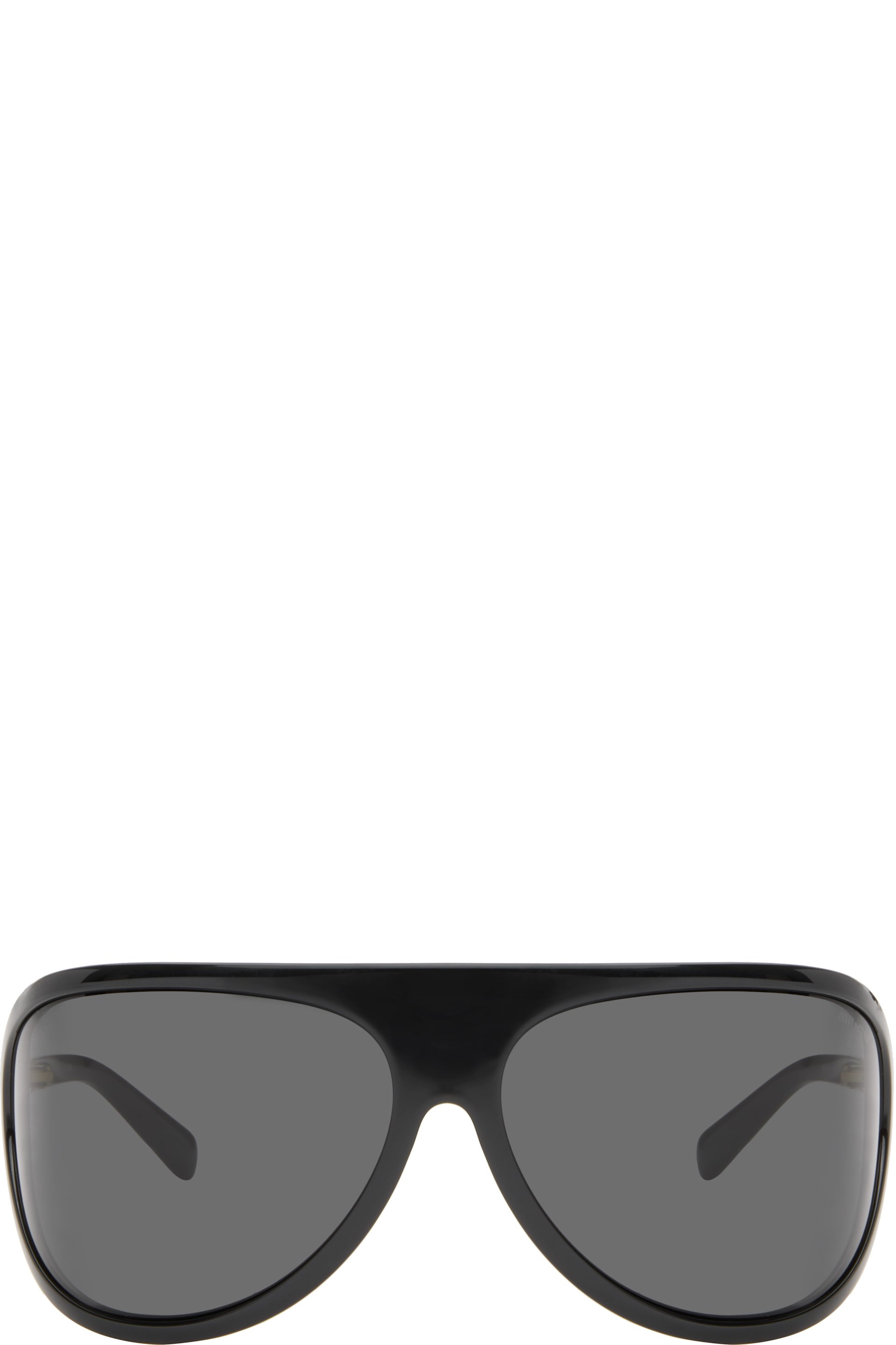 Miu Miu Eyewear - Lunettes de soleil de style visière noires