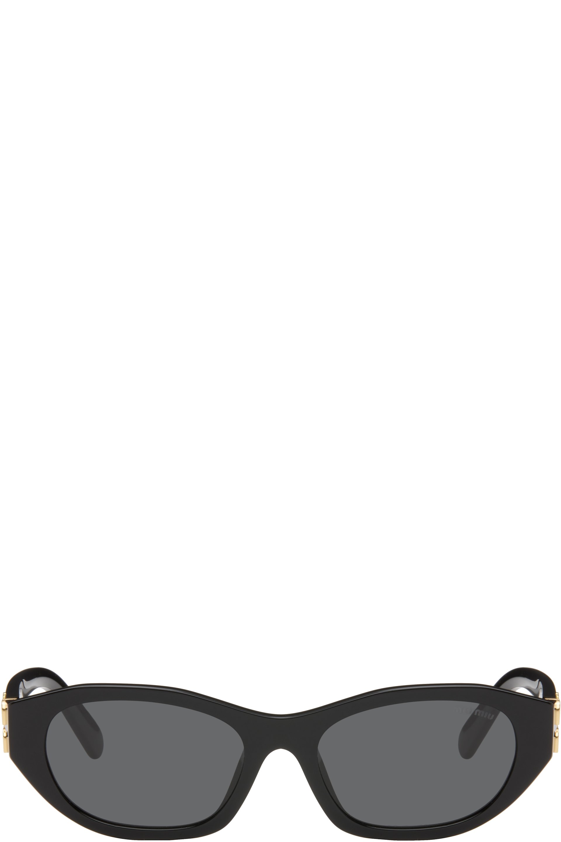 Miu Miu Eyewear - Lunettes de soleil œil-de-chat noires