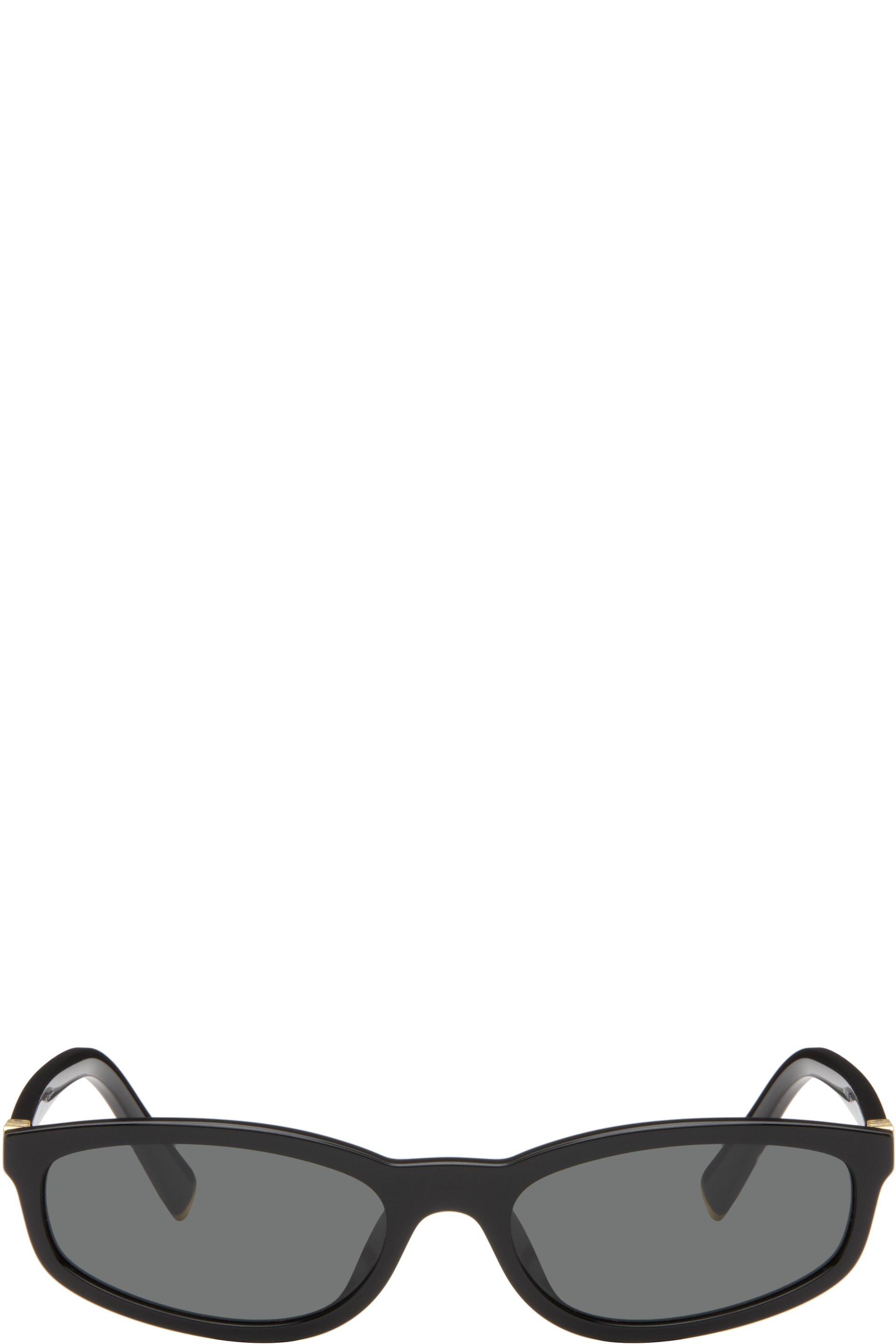 Miu Miu Eyewear - Lunettes de soleil noires à logos - Regard