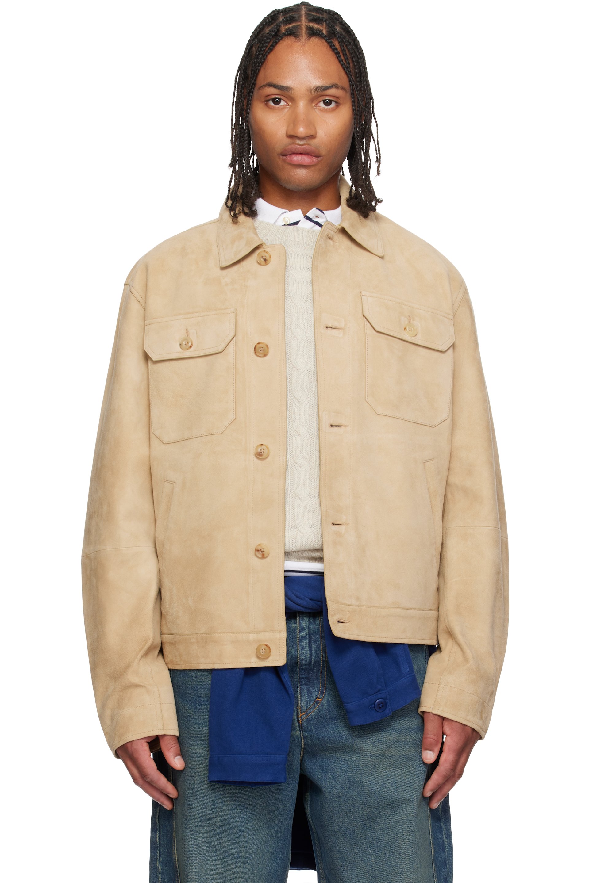Polo Ralph Lauren - Beige 'The Ashdale' Suede Jacket