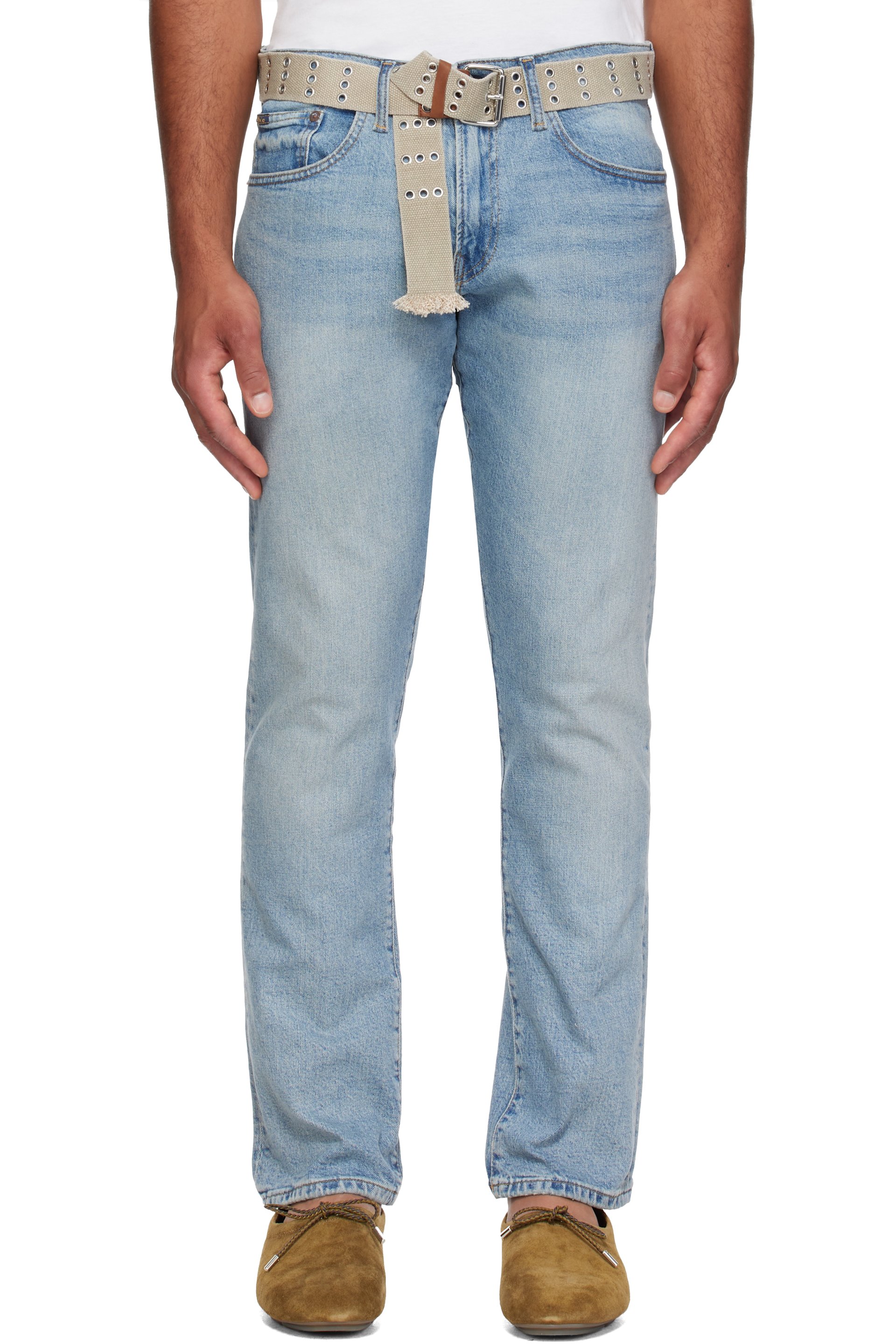 Polo Ralph Lauren - Jean droit ajusté Varick bleu