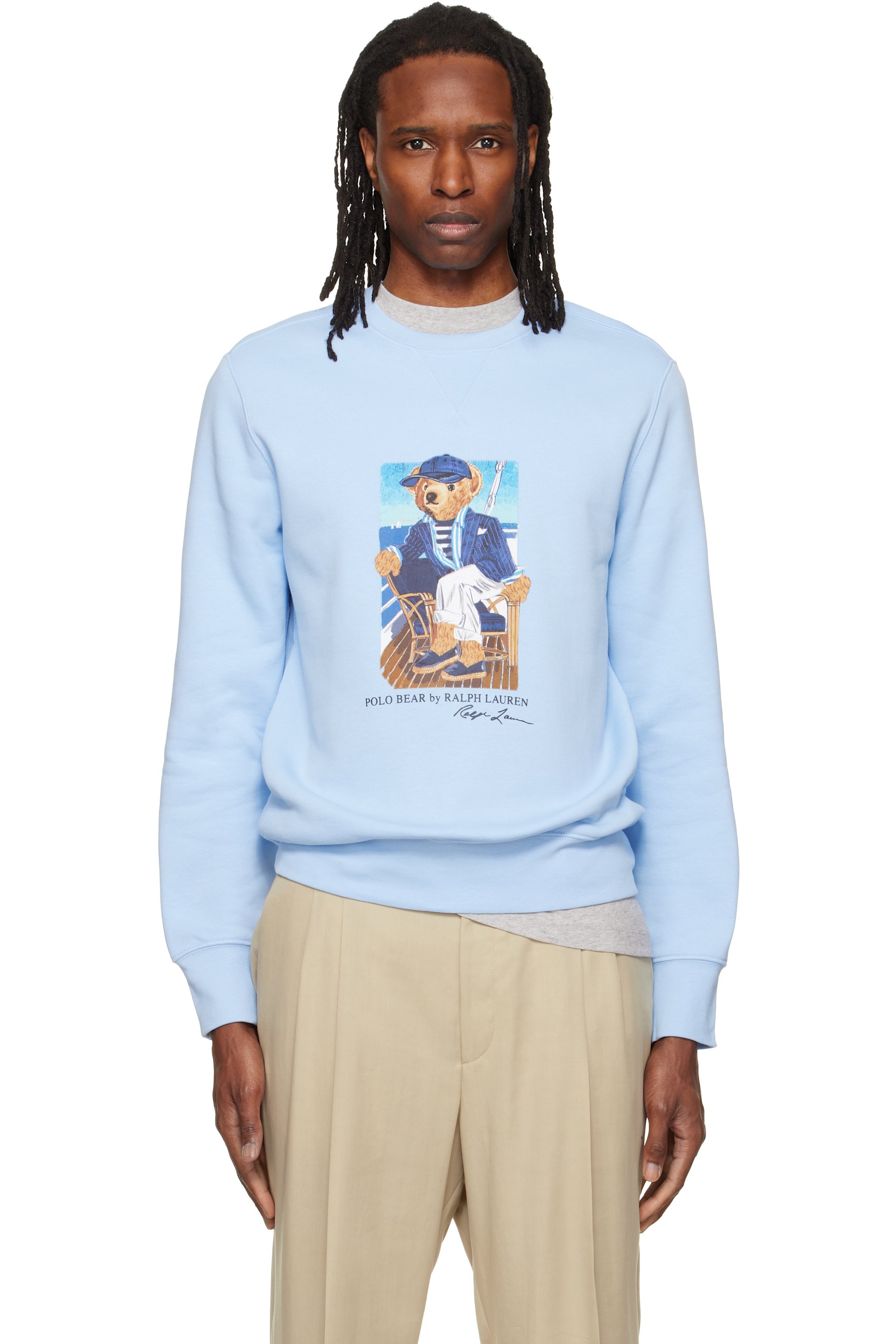 Polo Ralph Lauren - Blue Polo Bear Fleece Sweatshirt