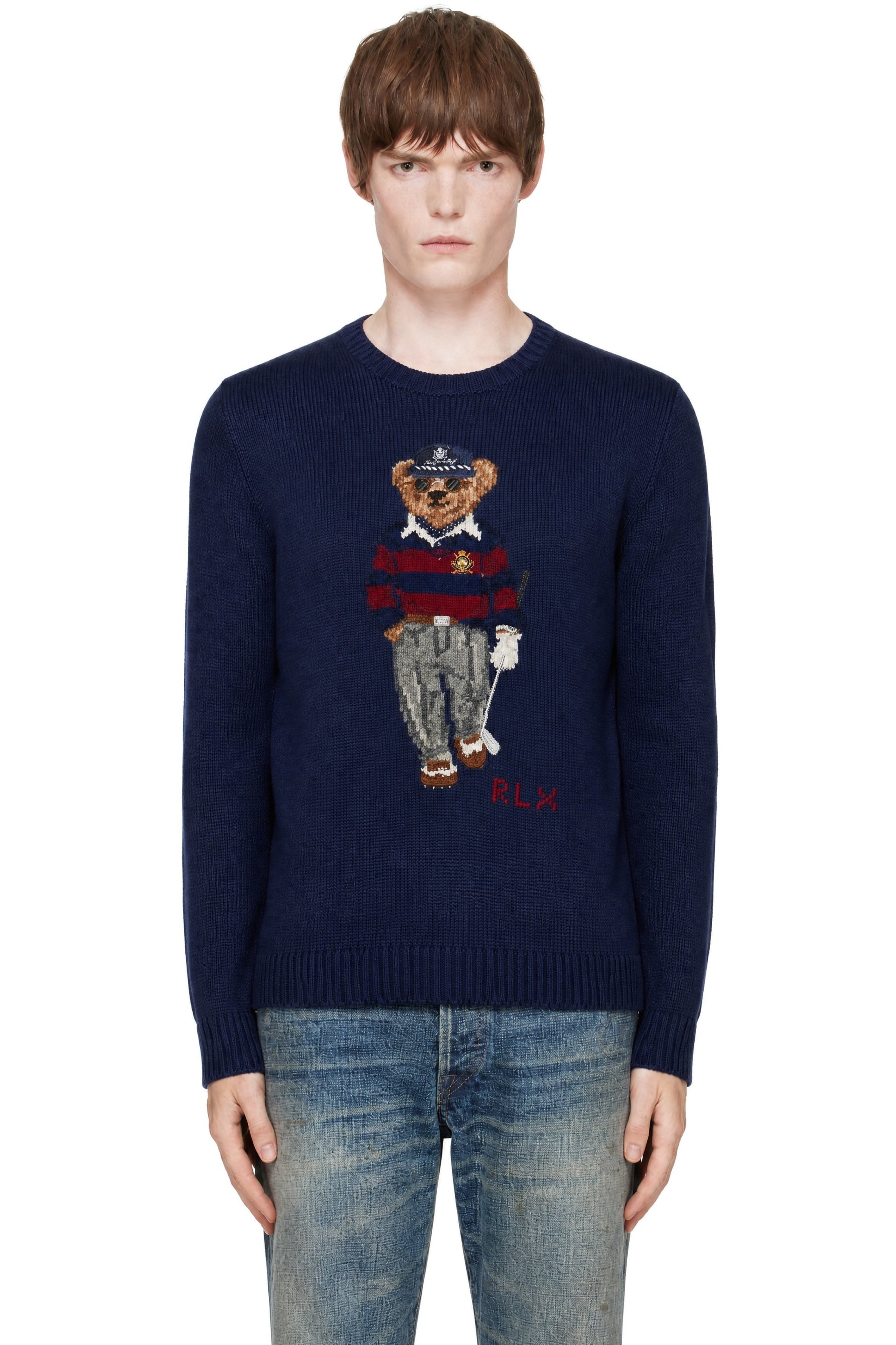 Polo Ralph Lauren - Navy Polo Bear Performance Golfer Sweater