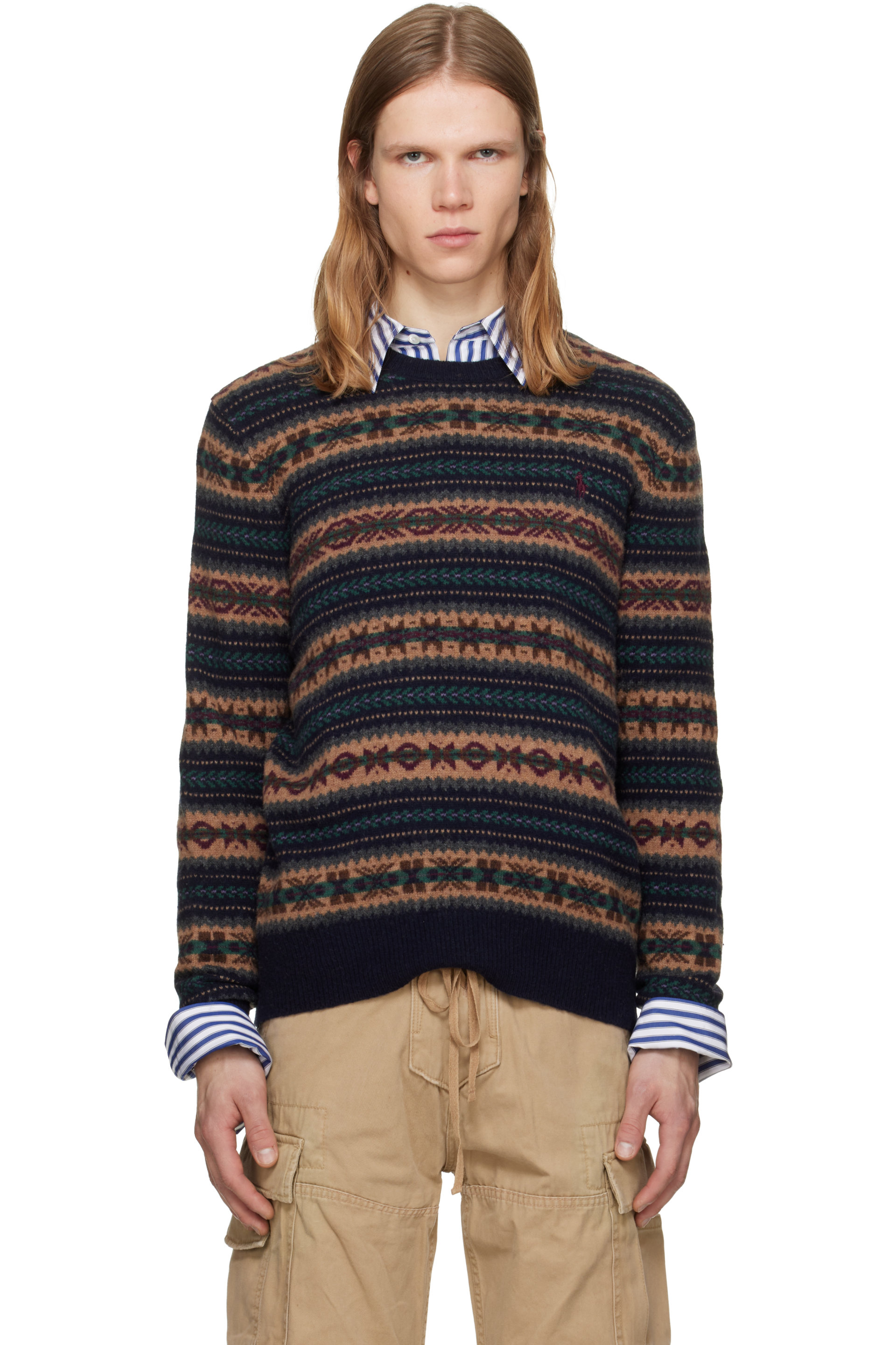 Polo Ralph Lauren - ネイビー フェアアイル ウール セーター