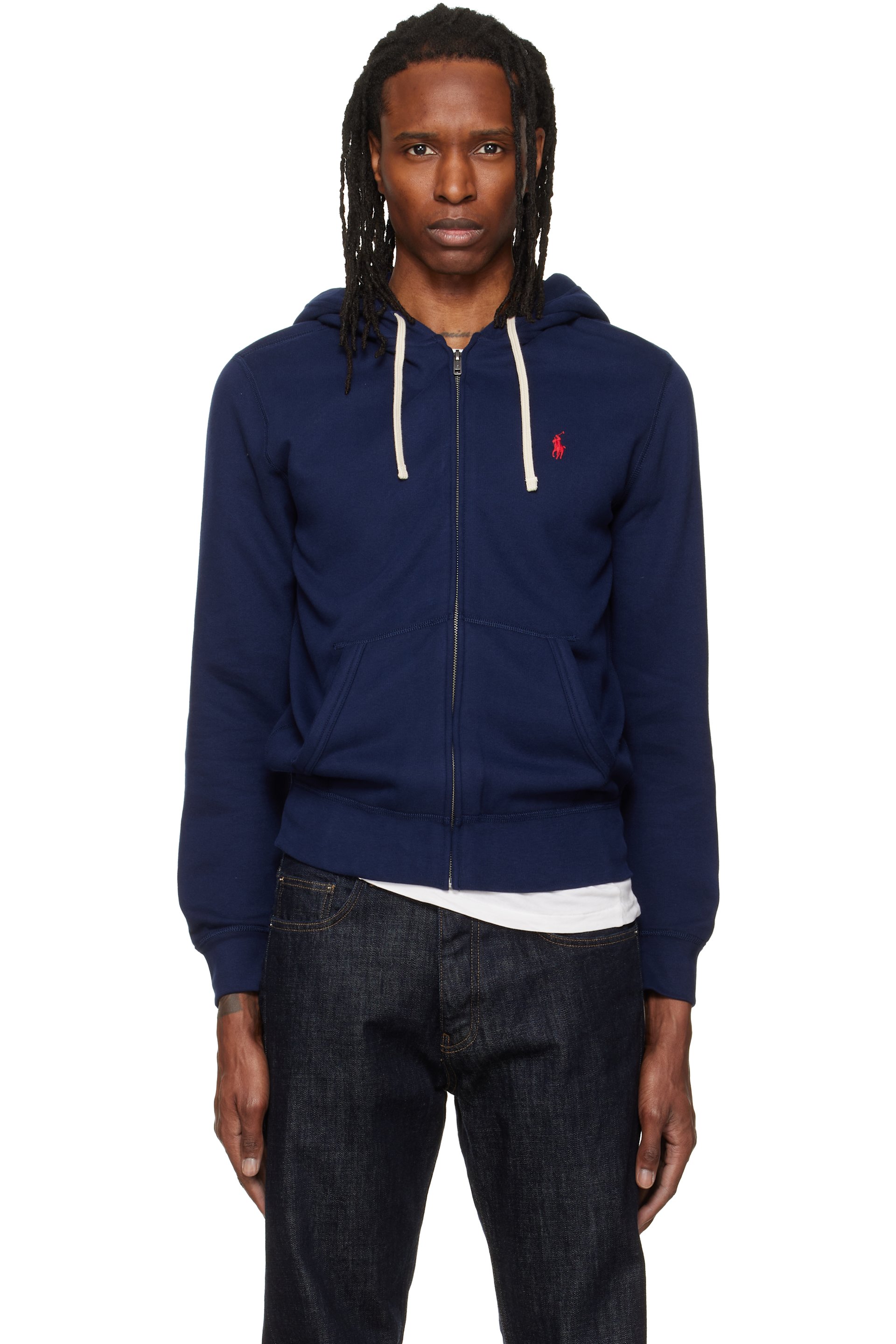 Polo Ralph Lauren - Navy Fleece Full-Zip Hoodie