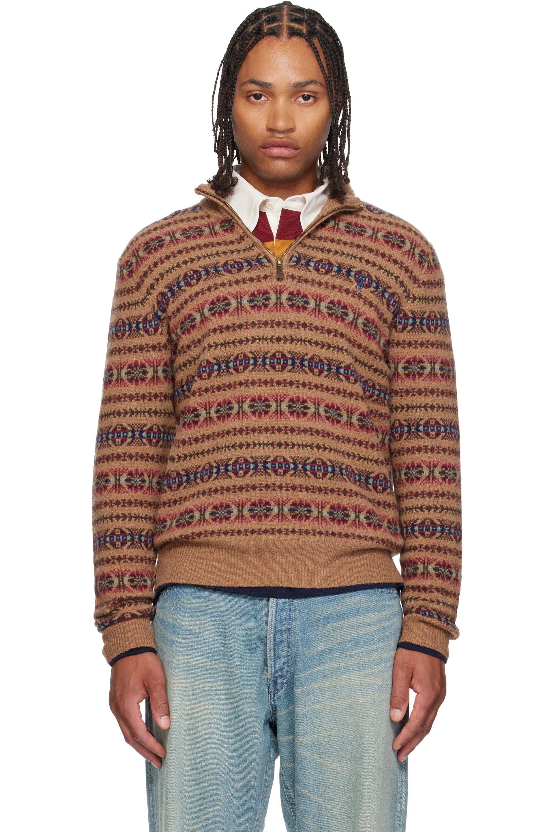 Polo Ralph Lauren - Brown Mock Neck Sweater