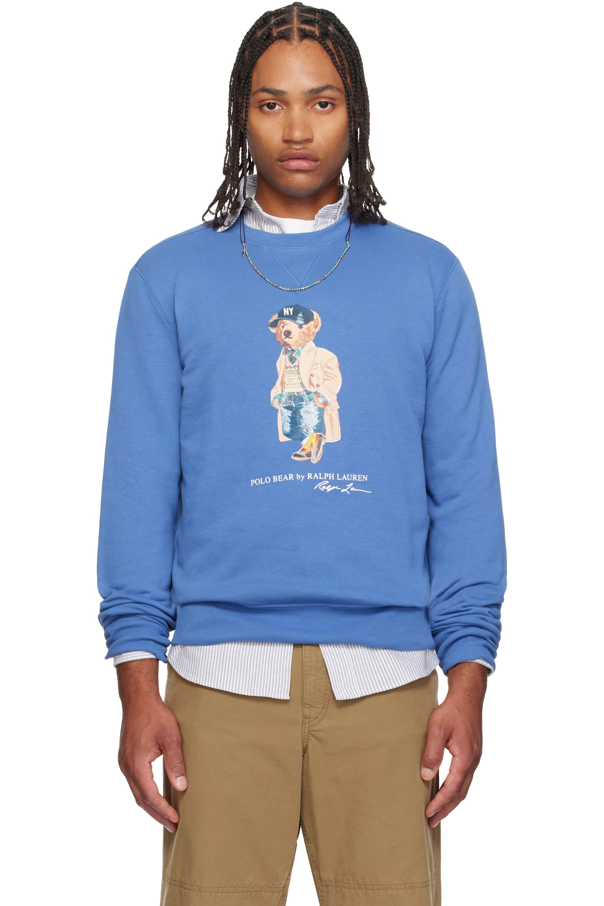 Polo Ralph Lauren - Blue Polo Bear Fleece Sweatshirt