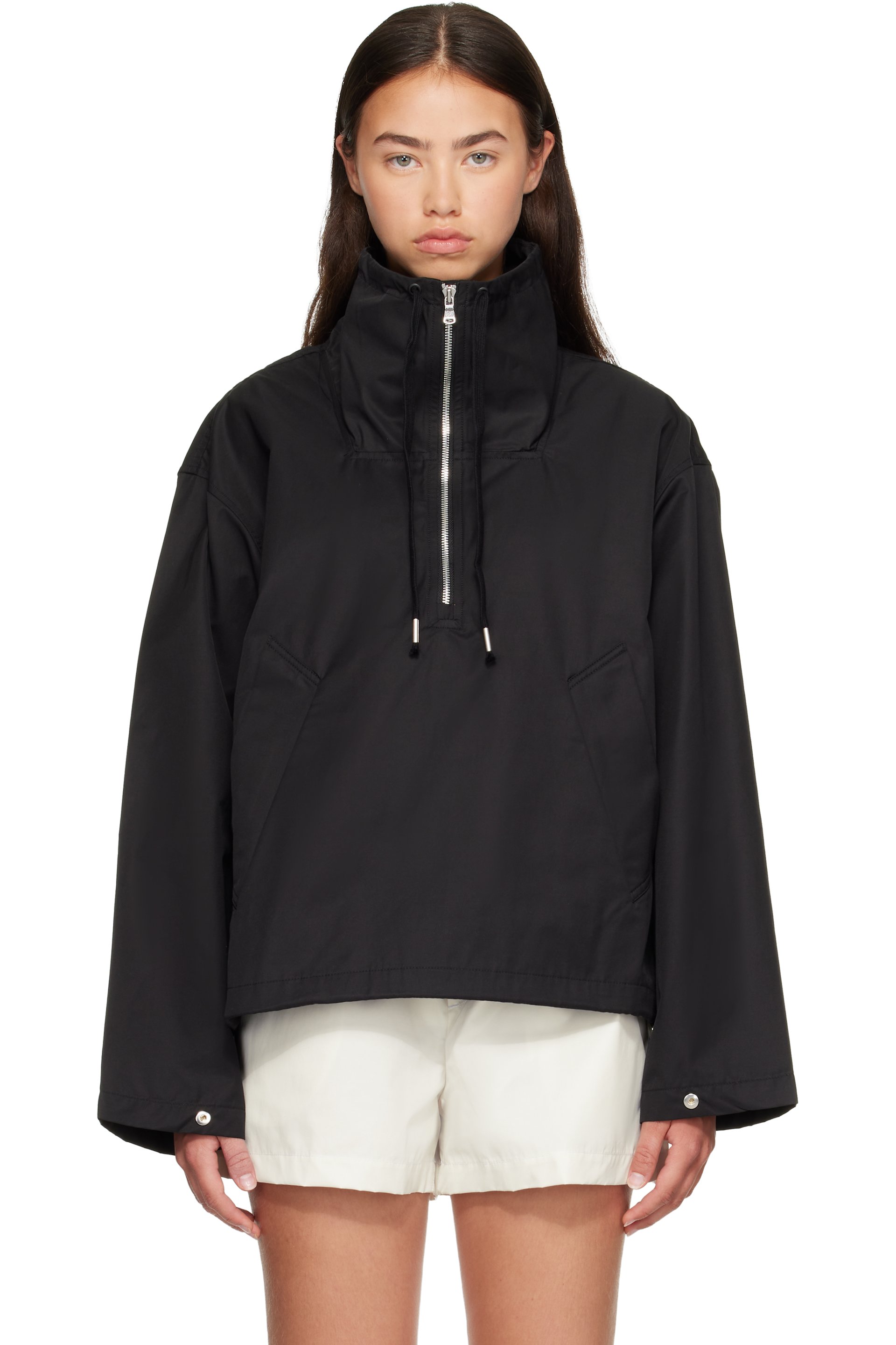AGOLDE - Black Lydia Popover Anorak