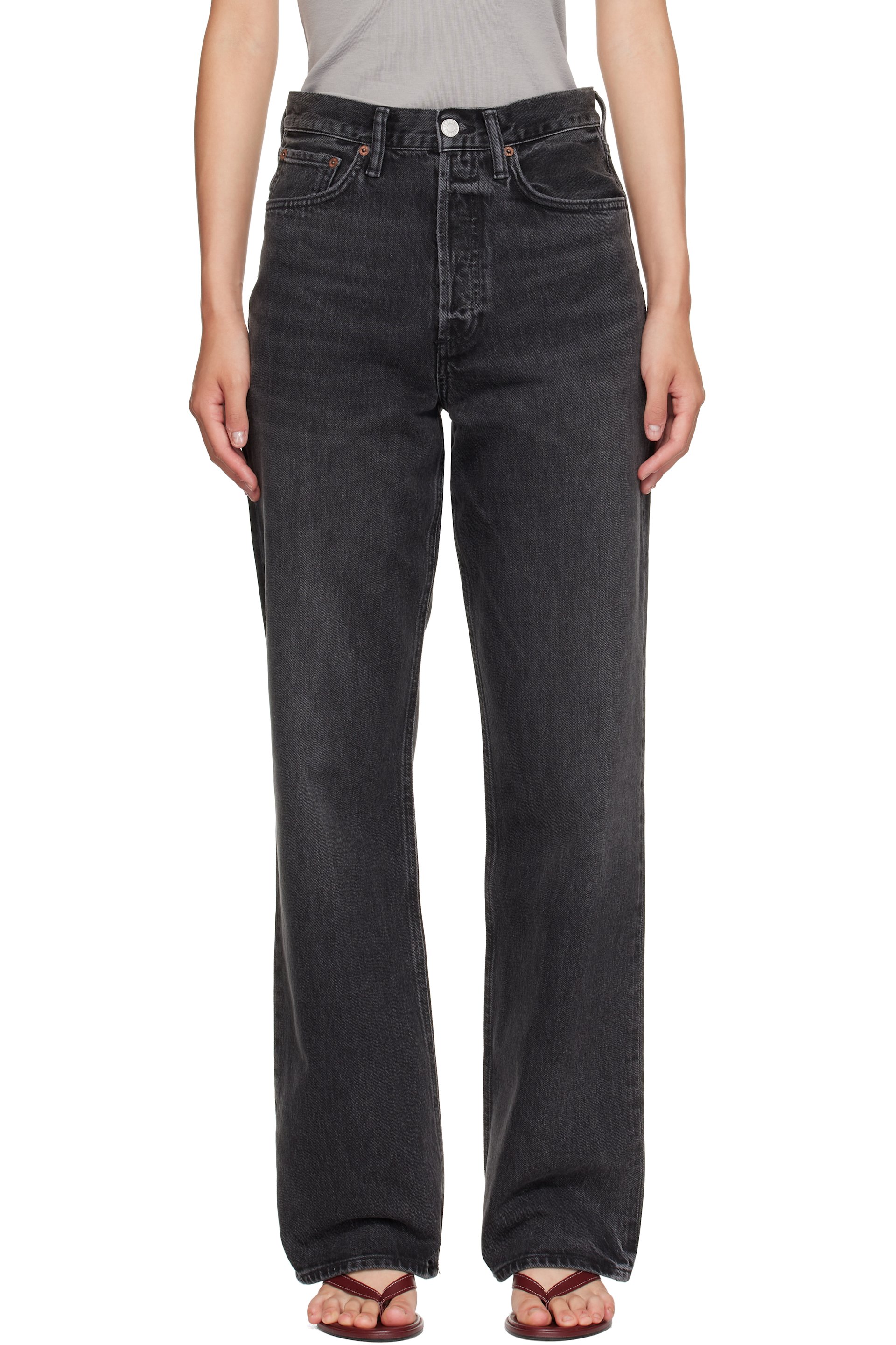 AGOLDE - Black Vintage Loose Jeans