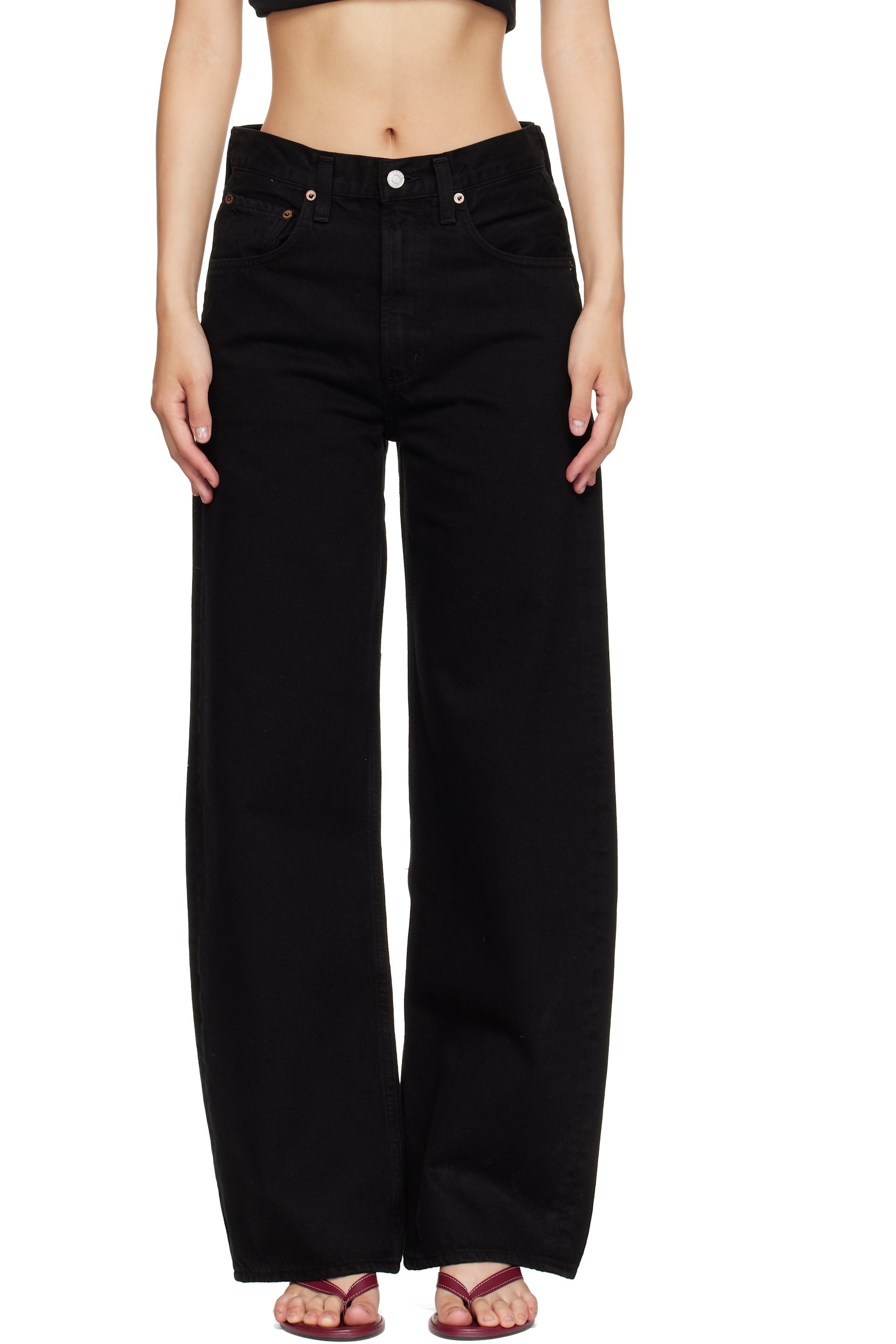 AGOLDE - Black Low Curve Jeans