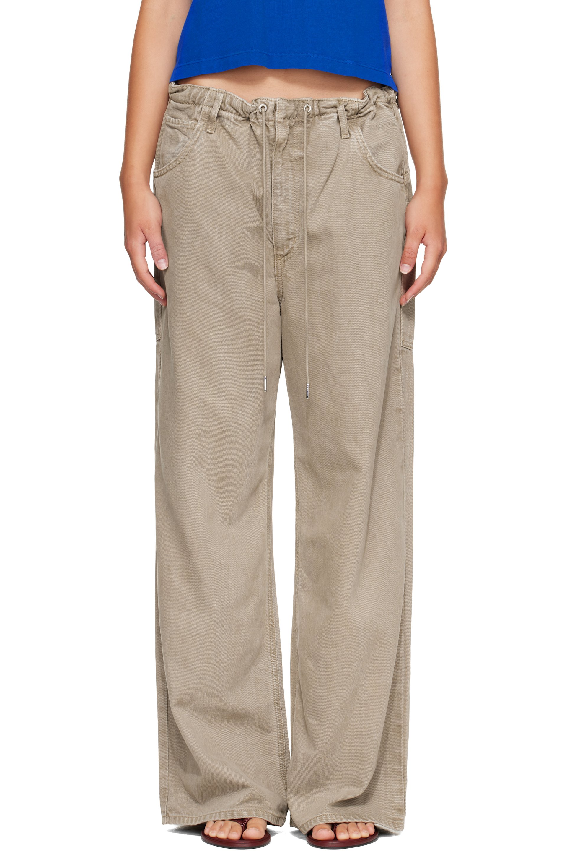 AGOLDE - Beige Shaw Jeans