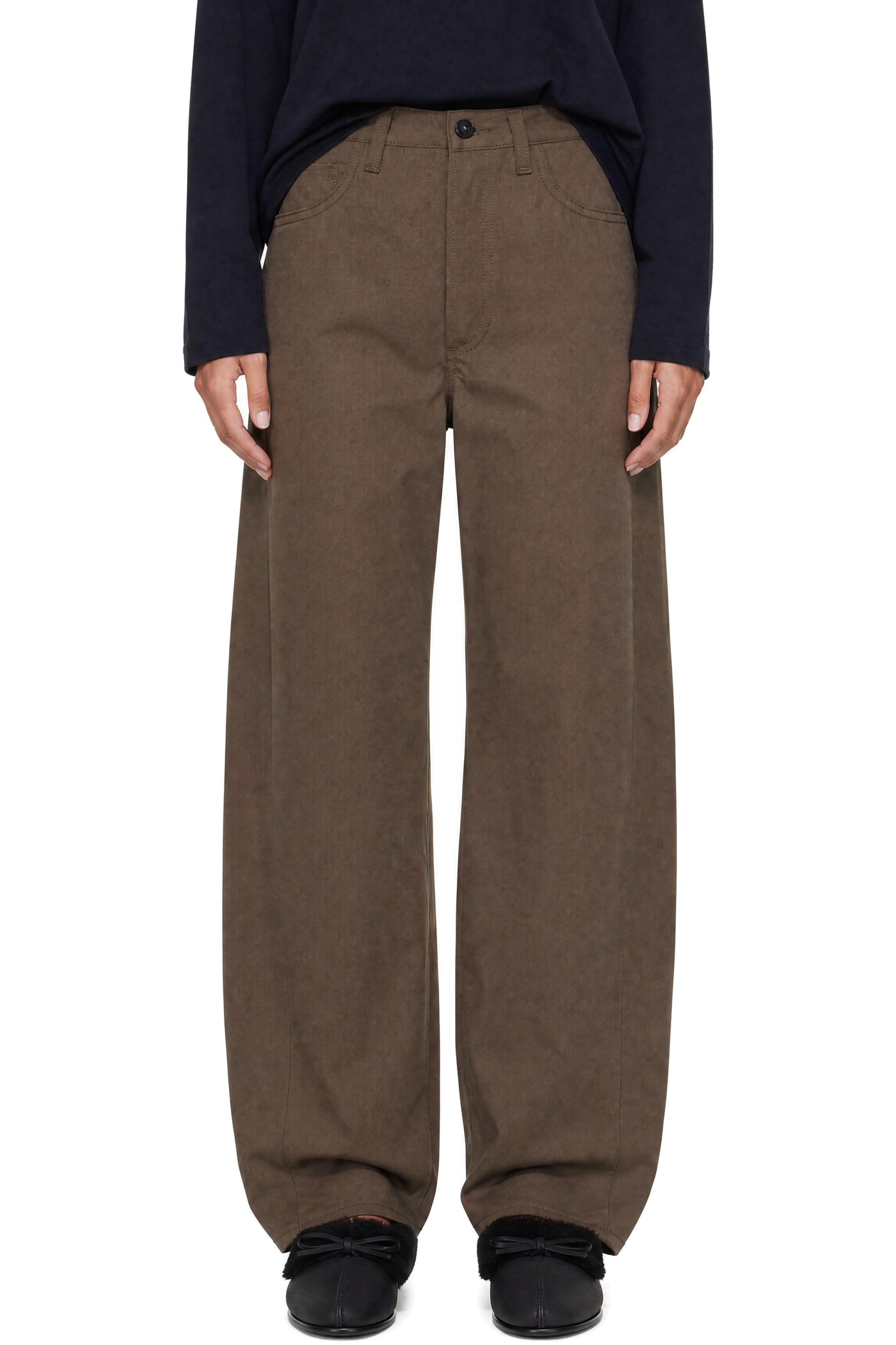 AGOLDE - Taupe Luna Trousers