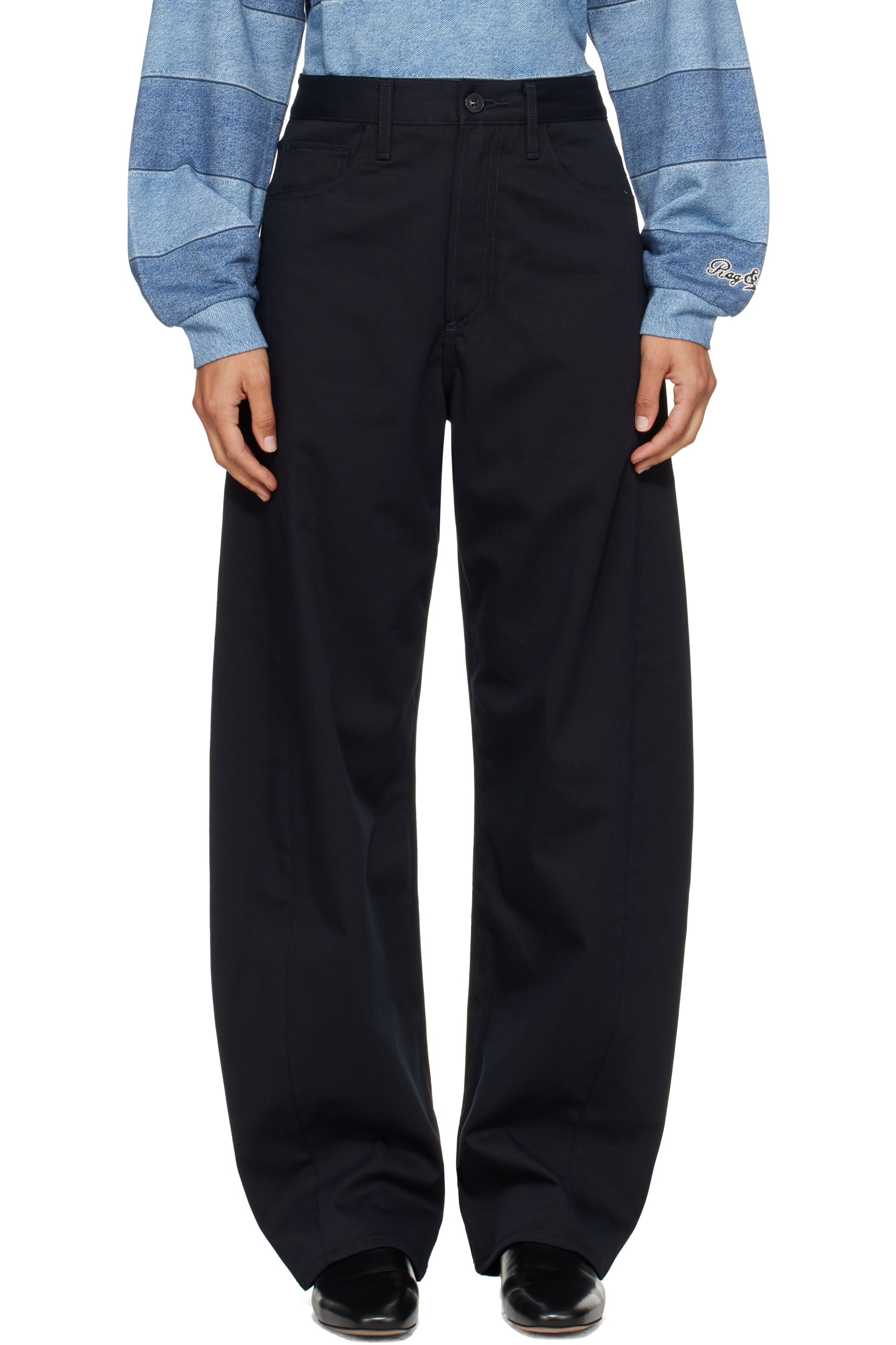 AGOLDE - Navy Luna Trousers