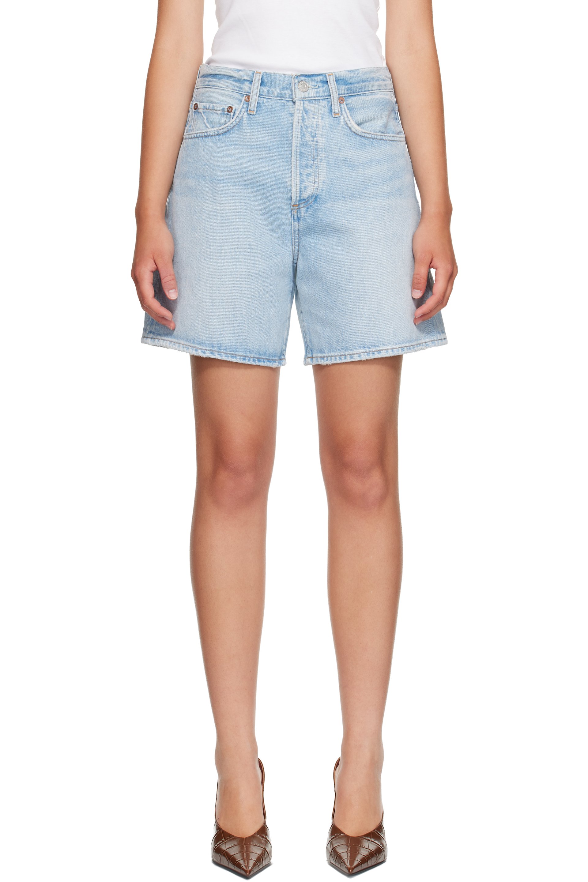 AGOLDE - Blue Dame Denim Shorts