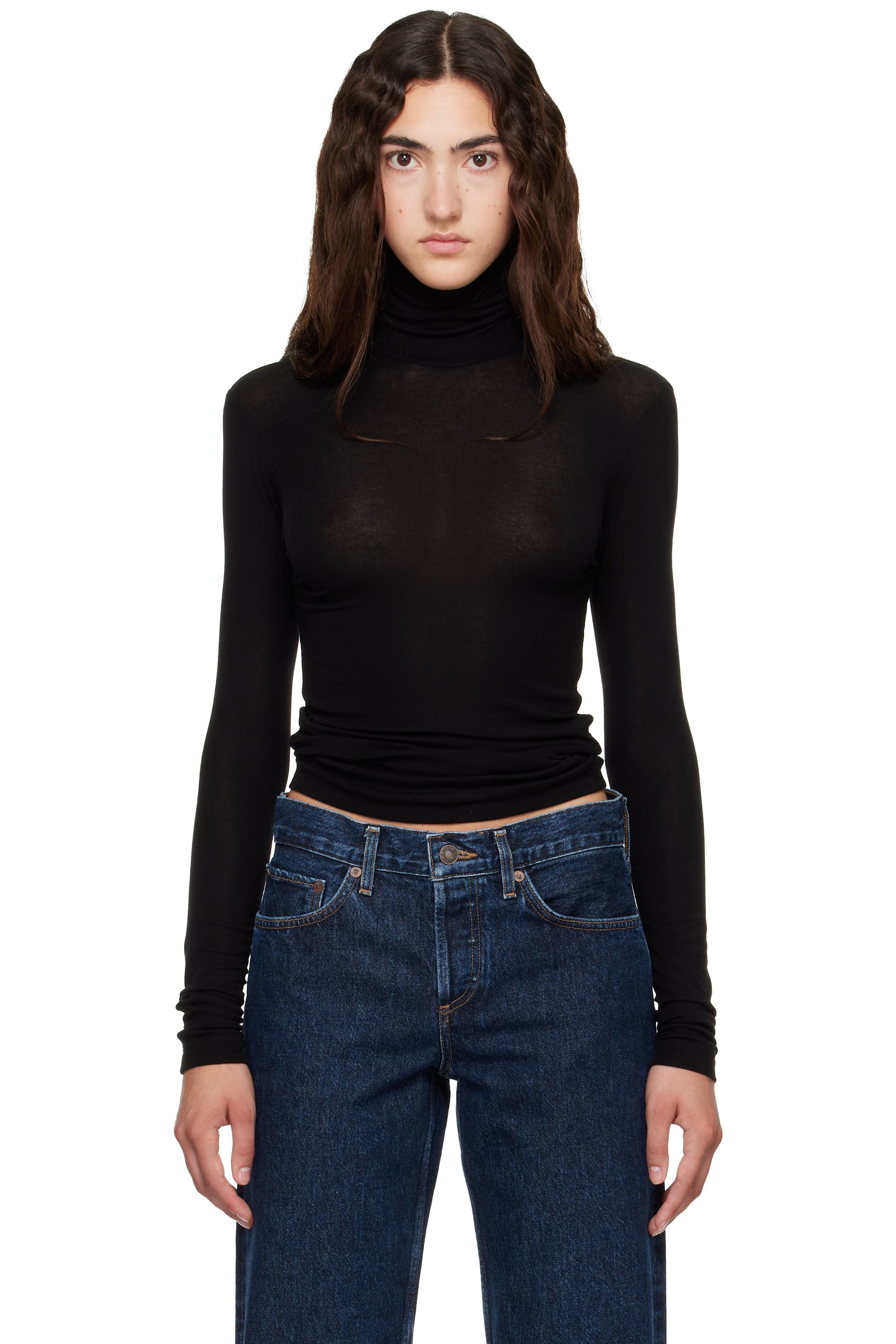 AGOLDE - Black Pascale Turtleneck