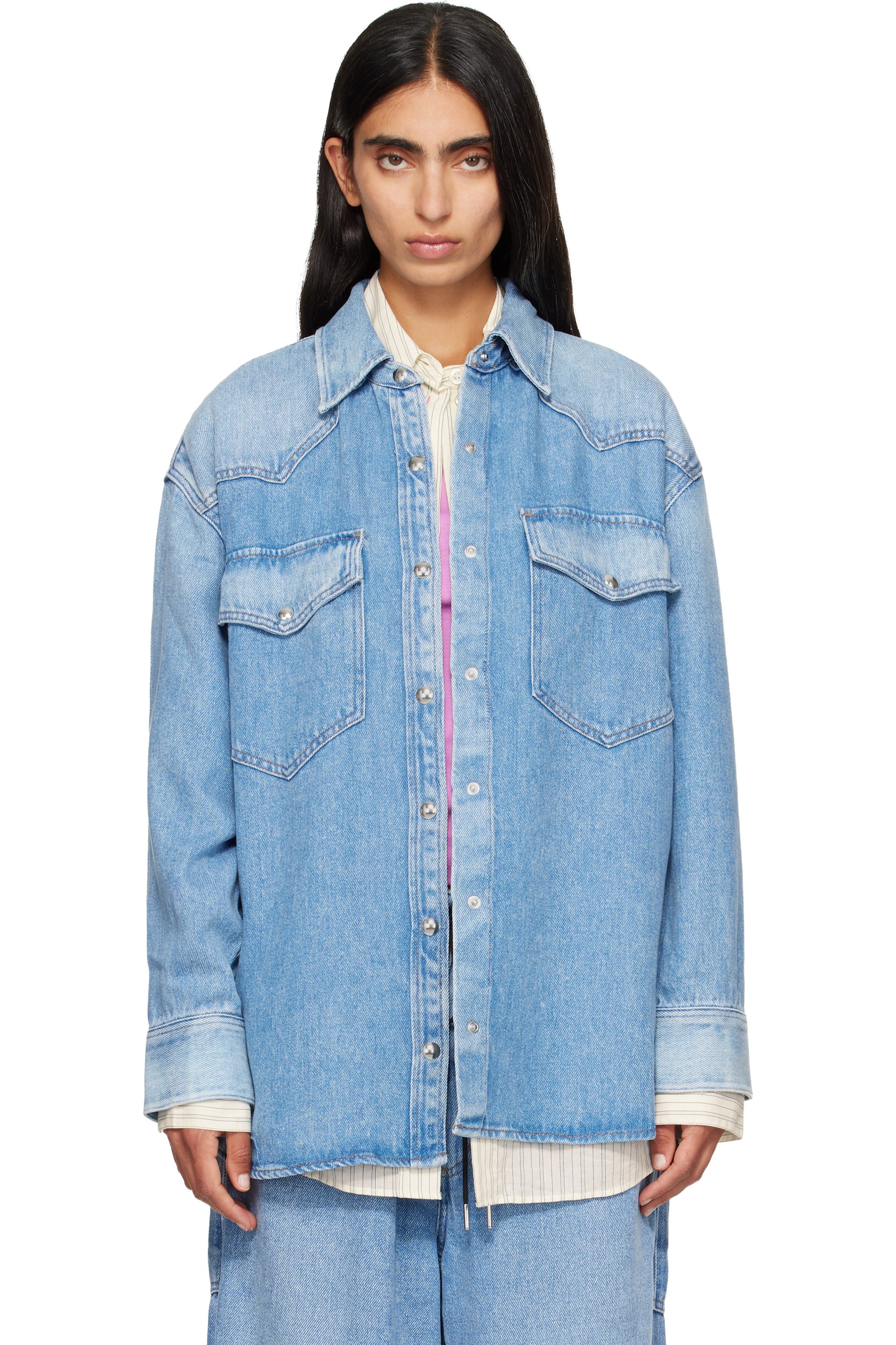 AGOLDE - Blue Lotta Denim Shirt
