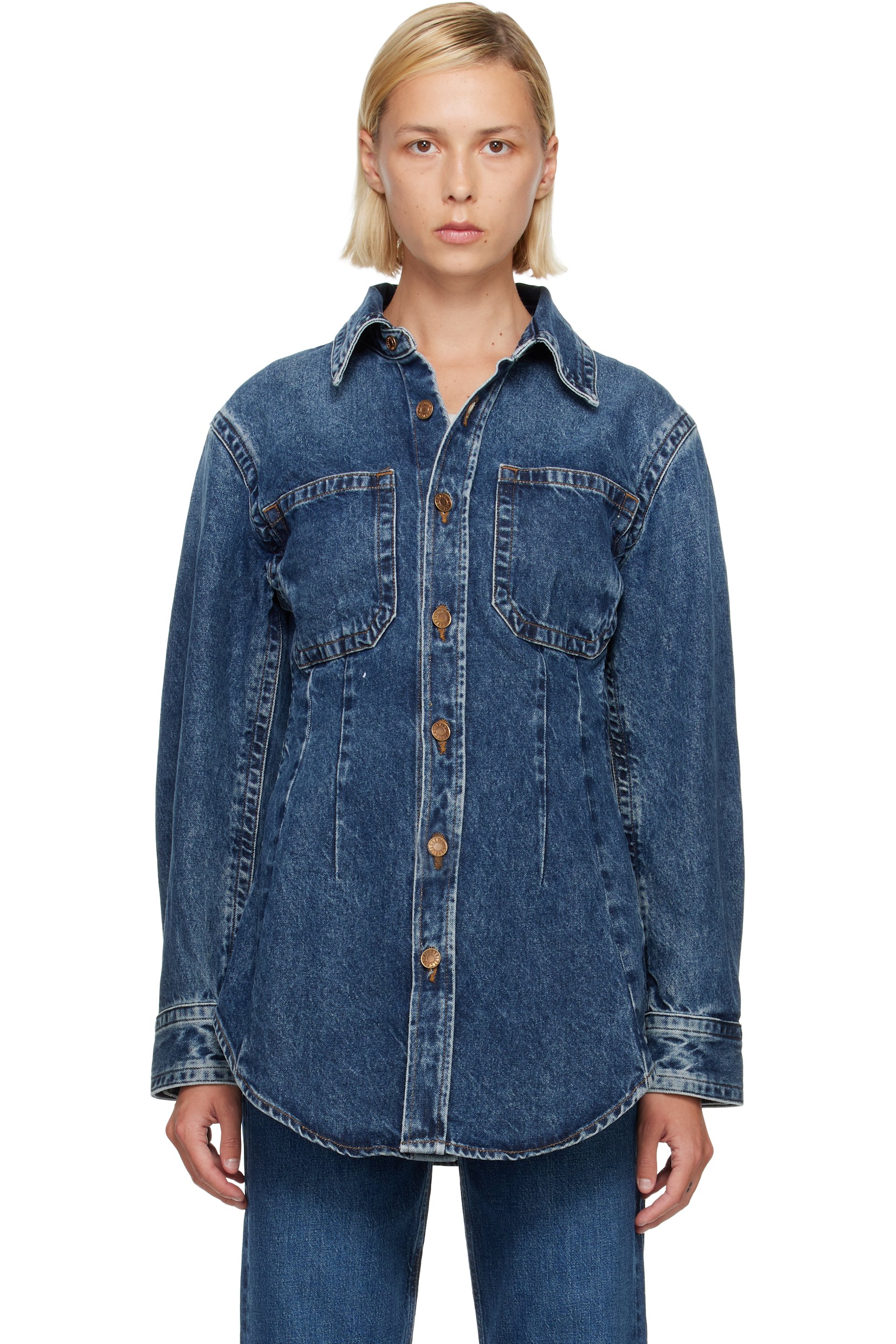 AGOLDE - Blue Wilma Denim Shirt