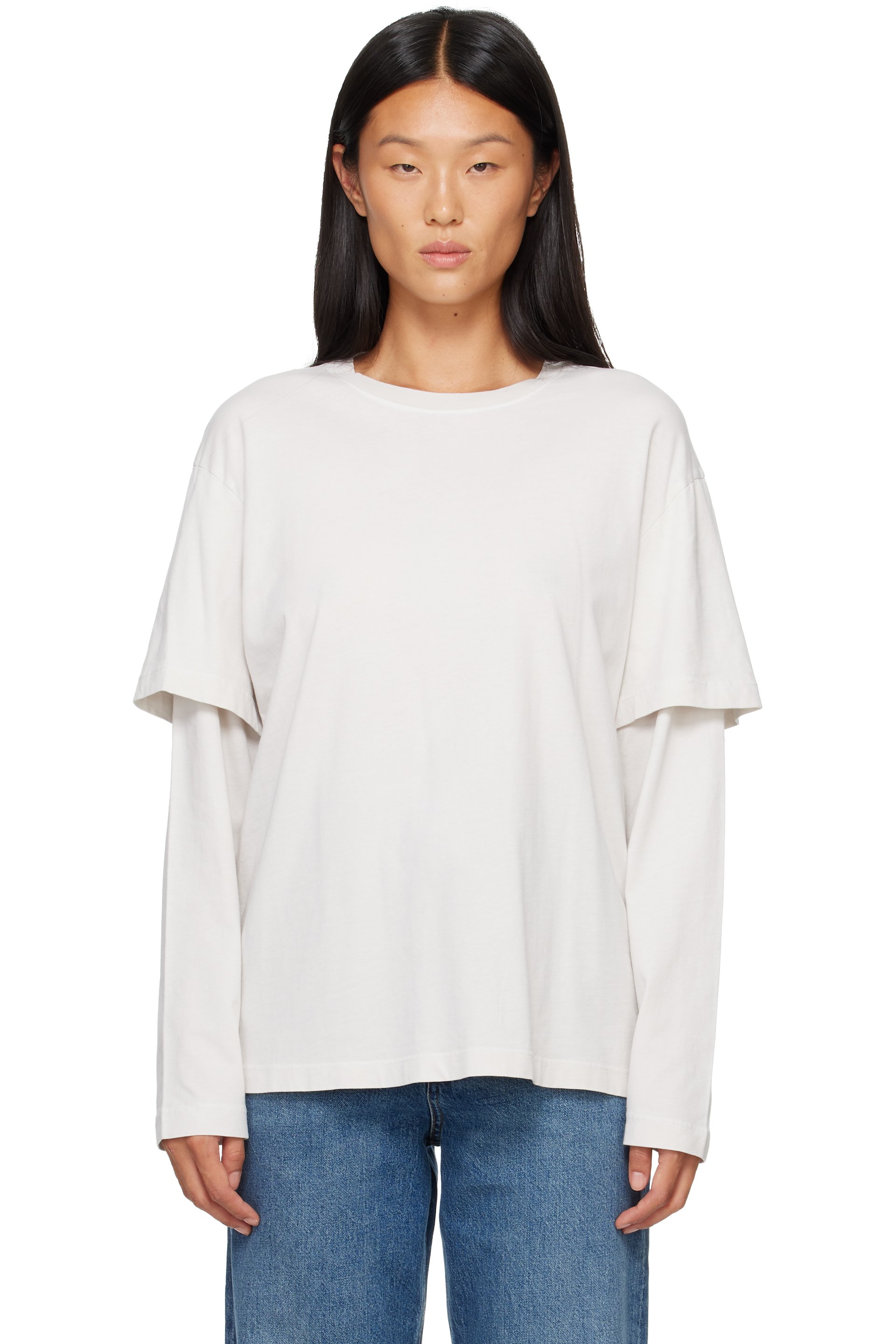 AGOLDE - Off-White Lois T-shirt