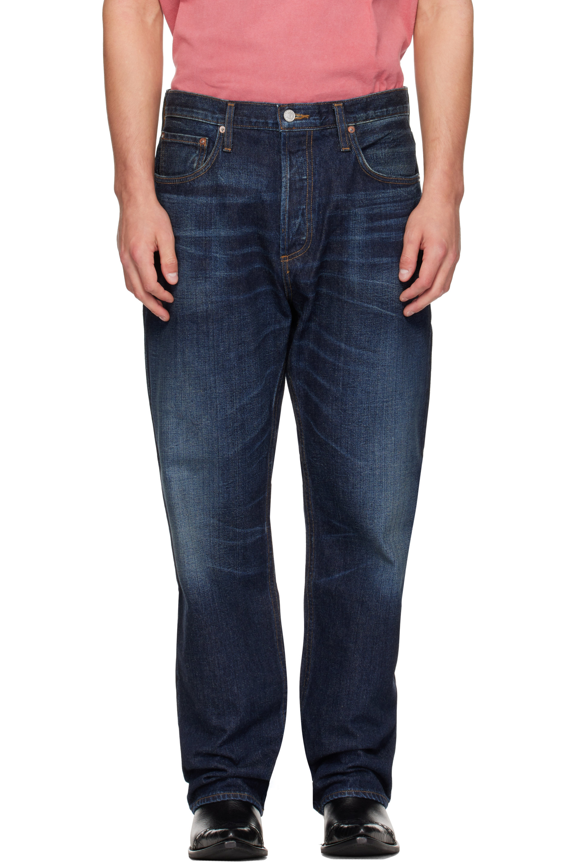 AGOLDE - Navy Mangus Jeans