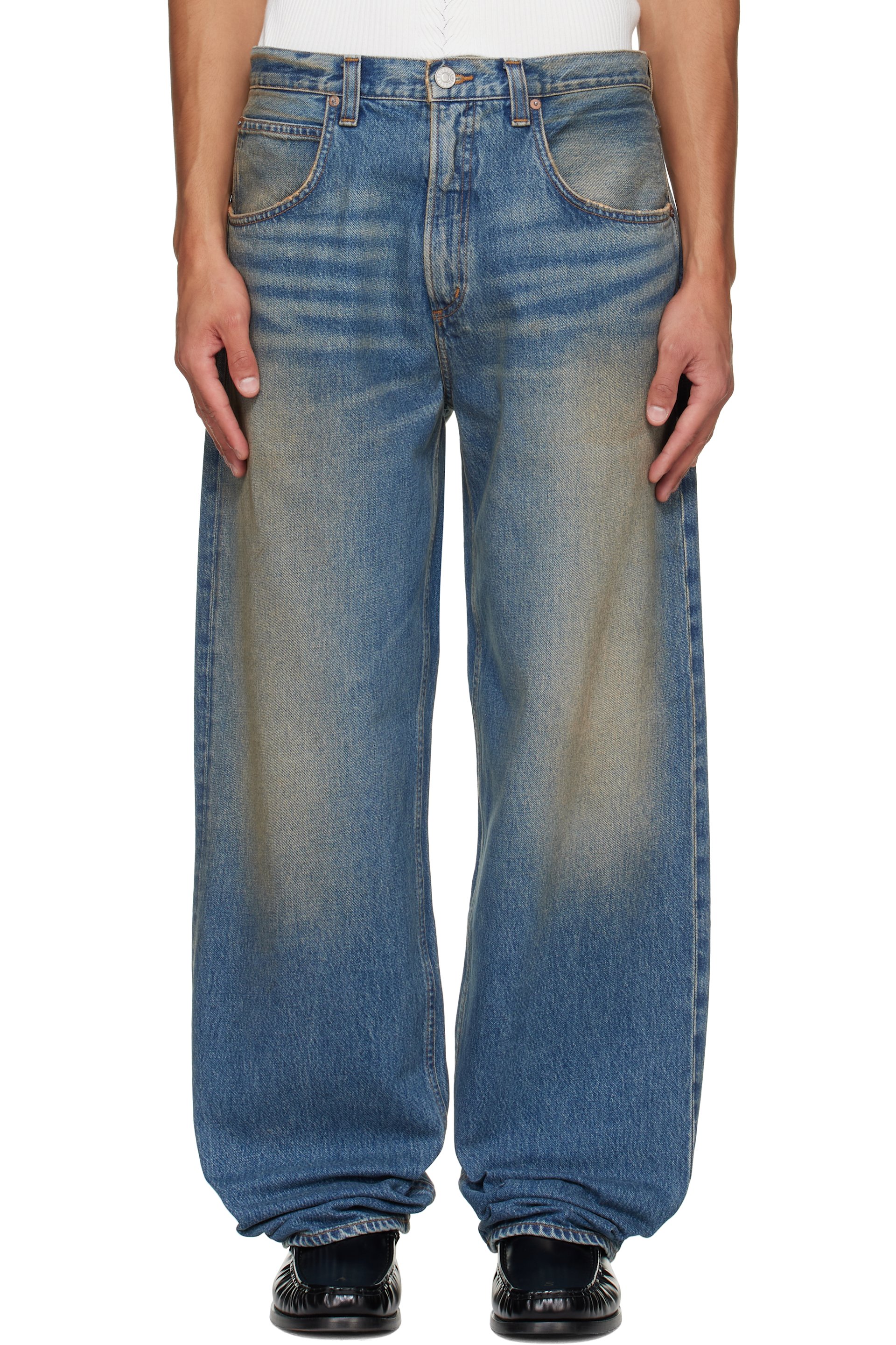 AGOLDE - Jean Fusion bleu