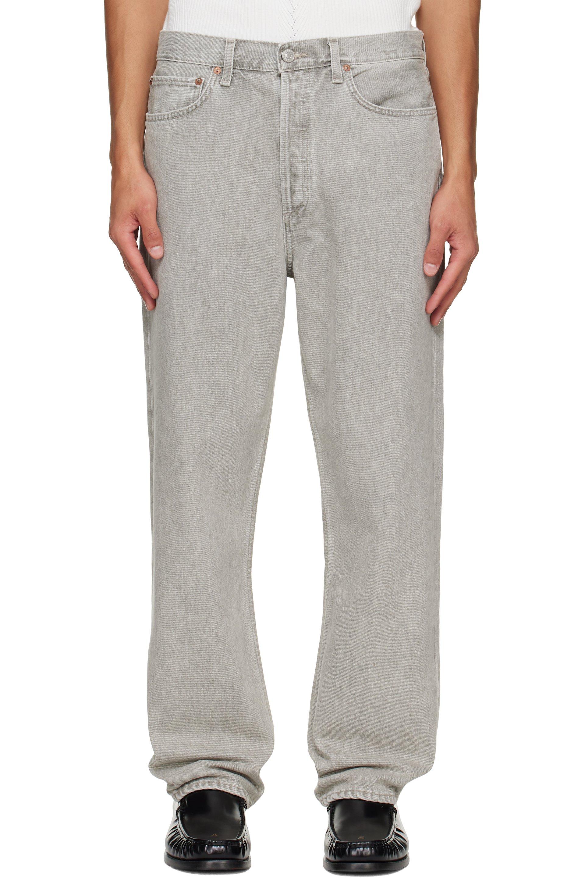 AGOLDE - Jean 90's gris