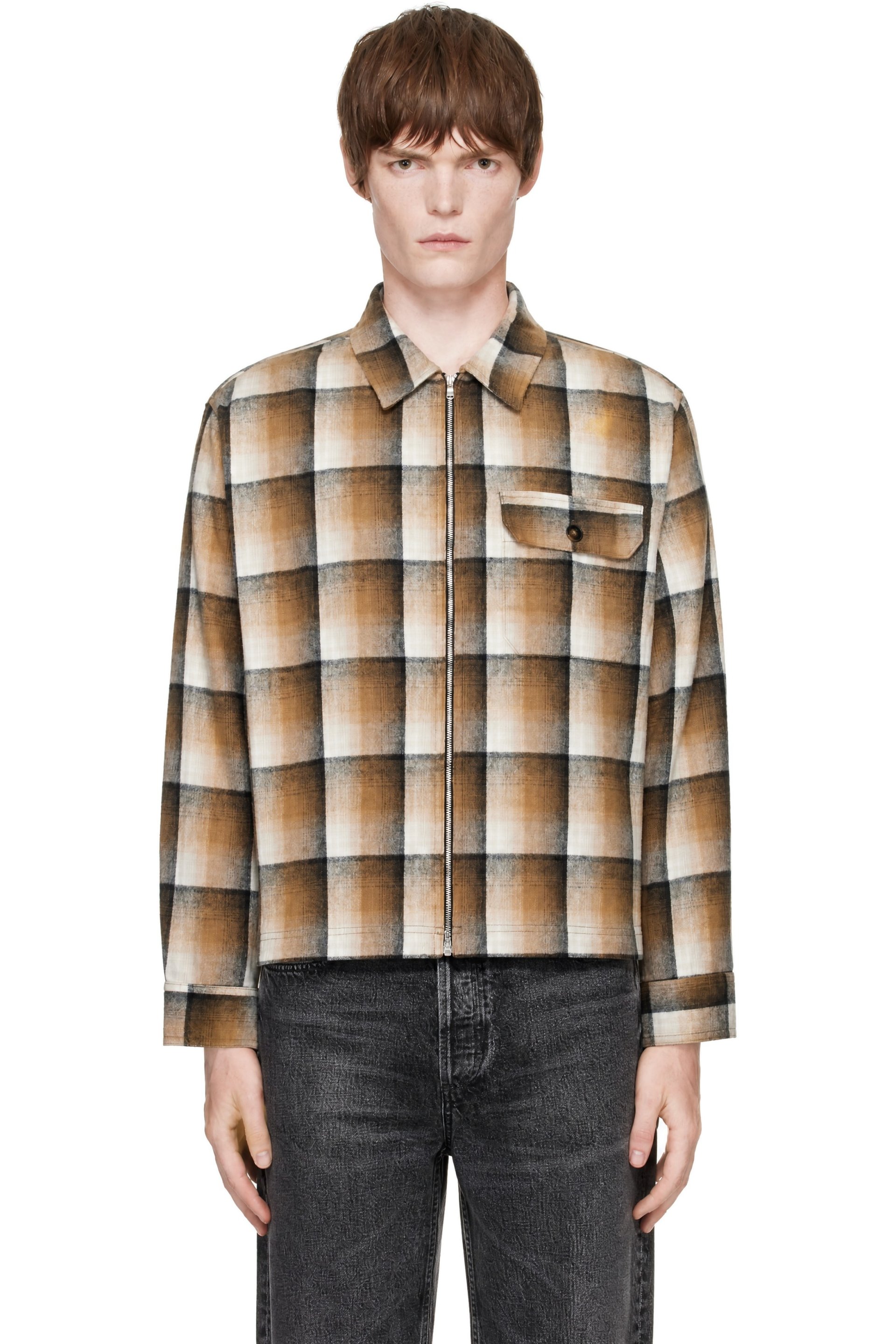 AGOLDE - Beige & Brown Mccoy Shirt